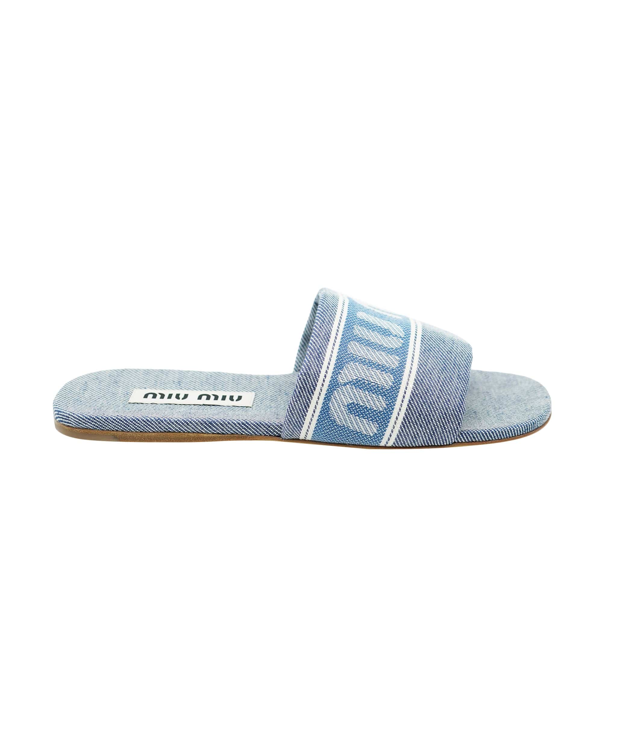 Miu Miu Miu Miu Calzature Donna Denim Jacquard 1 Bluette 39 AVL1453