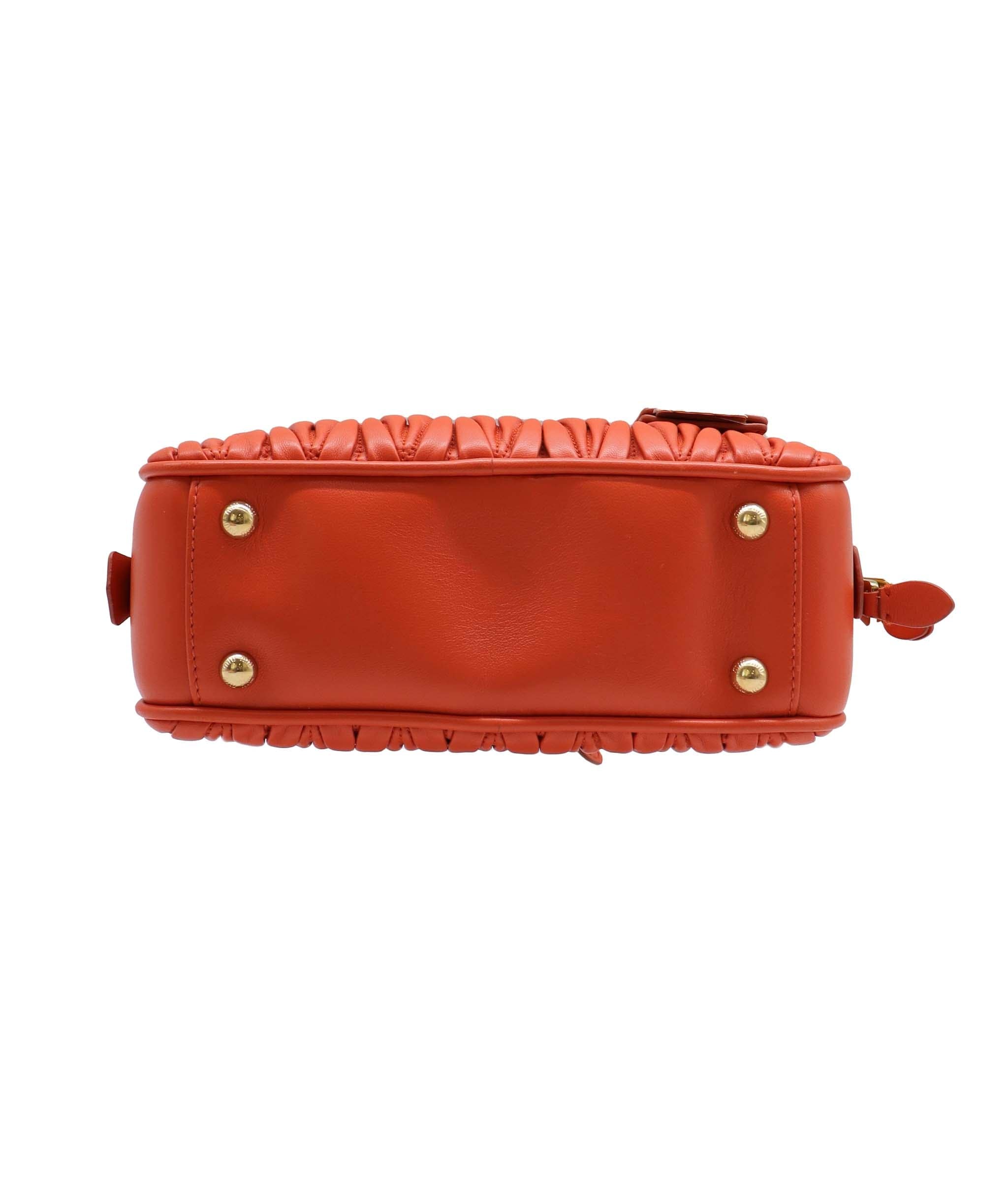 Miu Miu Miu Miu orange mini top handle AVC2166