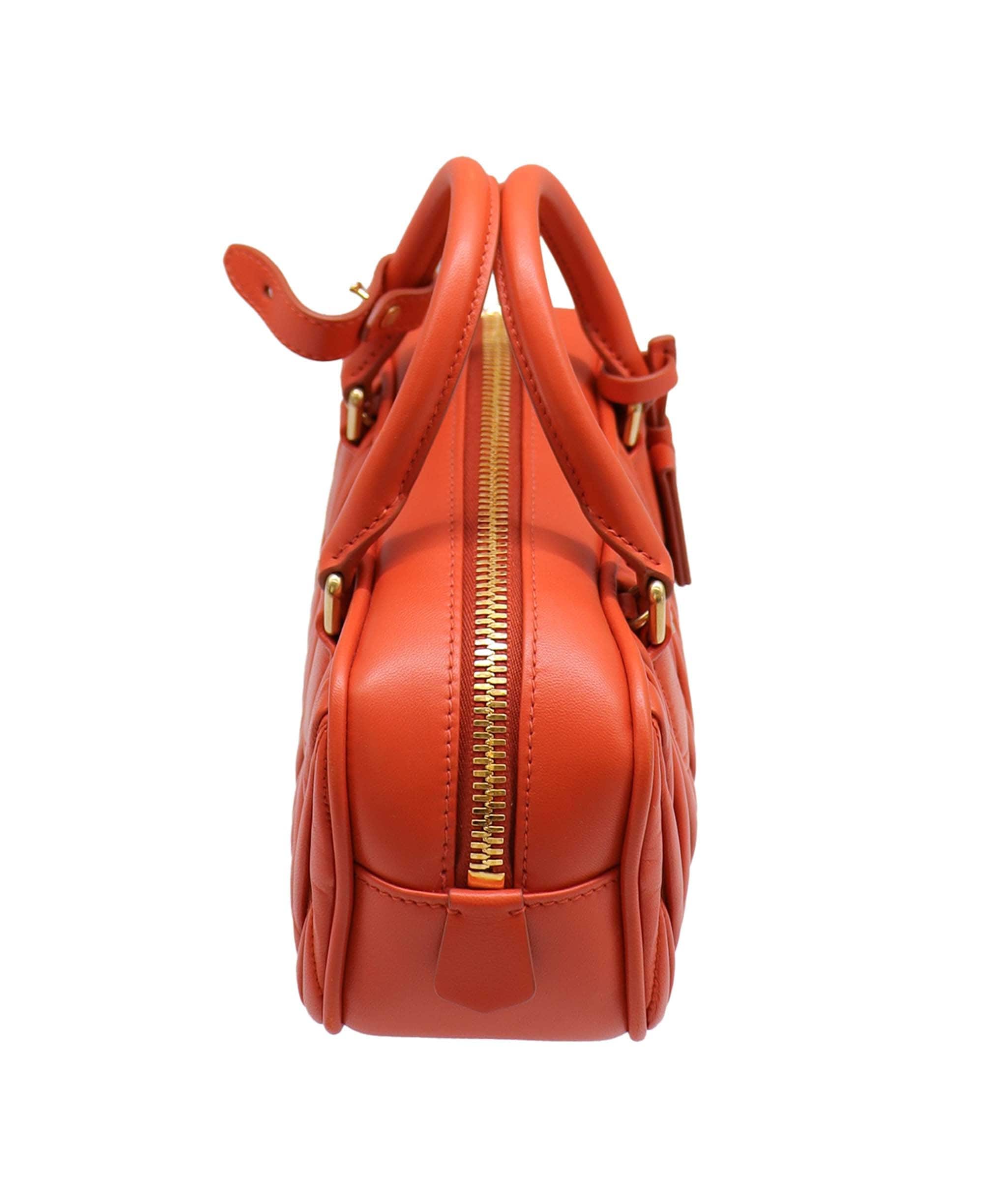 Miu Miu Miu Miu orange mini top handle AVC2166