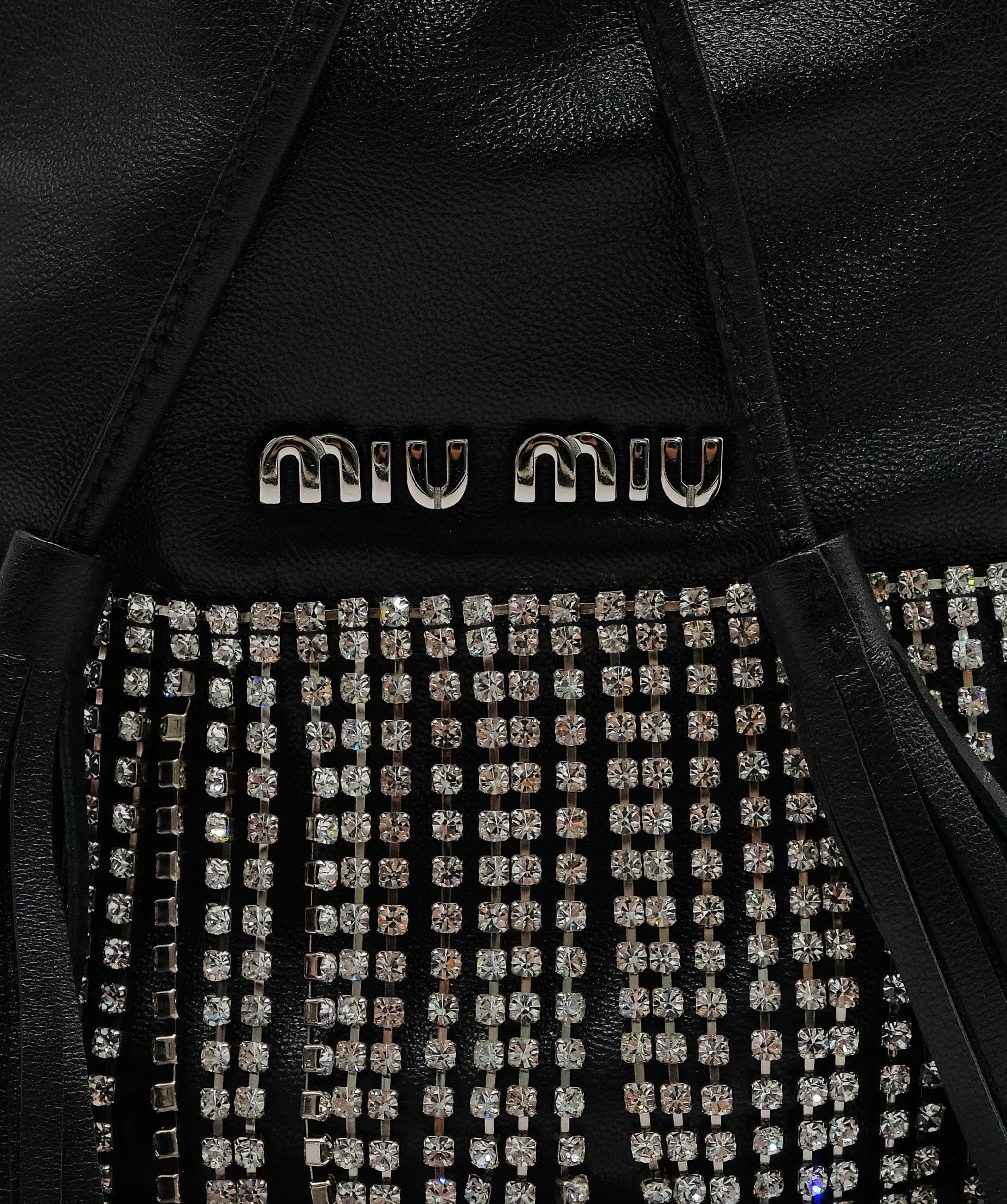 Miu Miu Miu Miu starlight crystal fringe bucket bag RJC3719