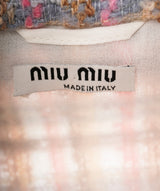 Miu Miu Miu Miu Pink Tweed Jacket UKC1152