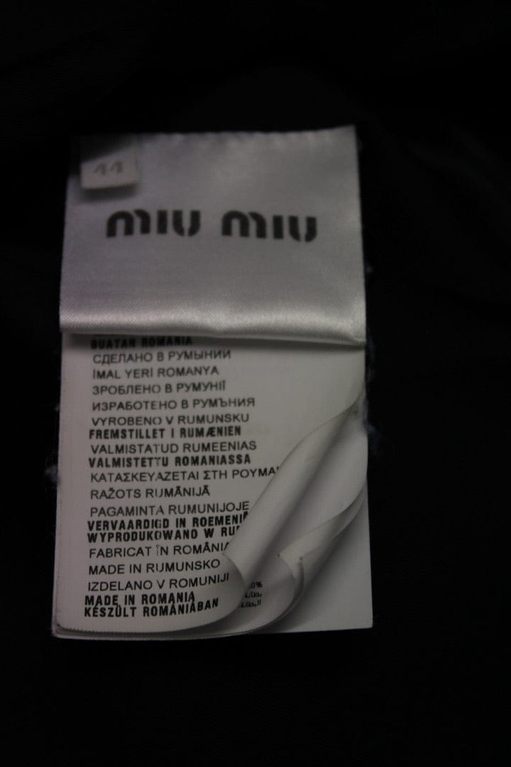 Miu Miu Miu Miu Wool Coat Blue 44