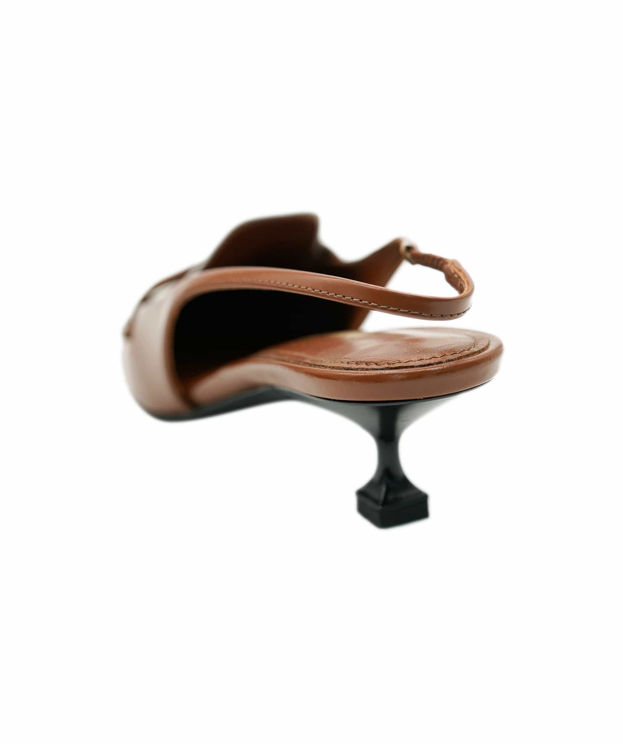 Miu Miu Miu Miu Heels Brown Slingback  ALC1637