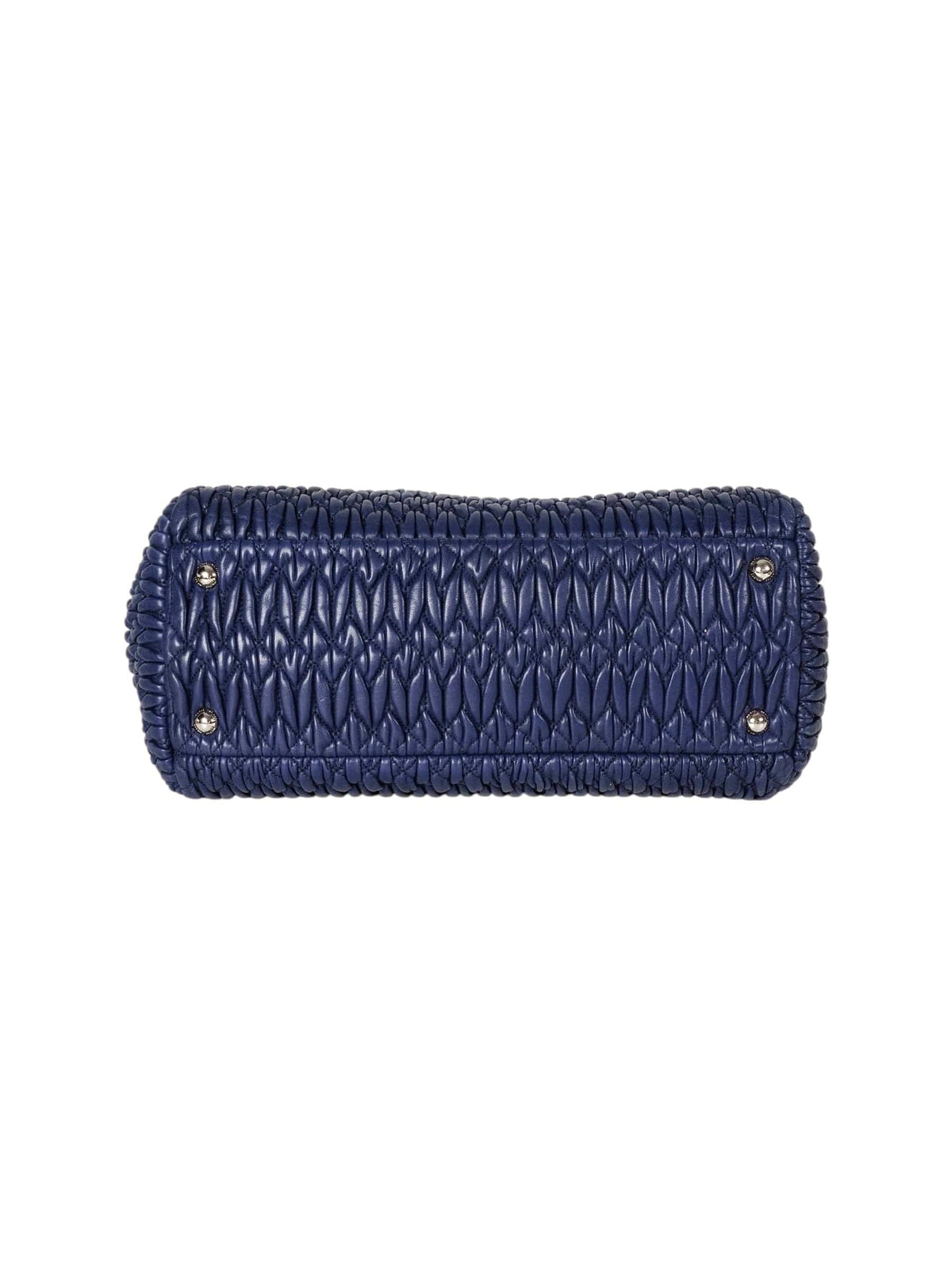 Miu Miu Miu Miu Navy Blue Crystal Tote Bag