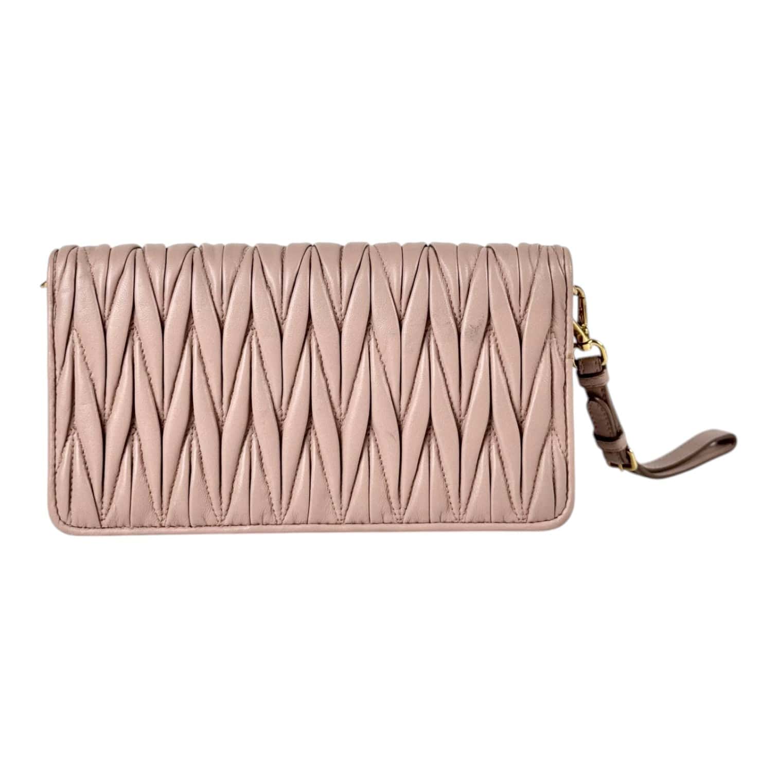 Miu Miu Miu Miu Pink WOC Bag/Wristlet with Chain Strap