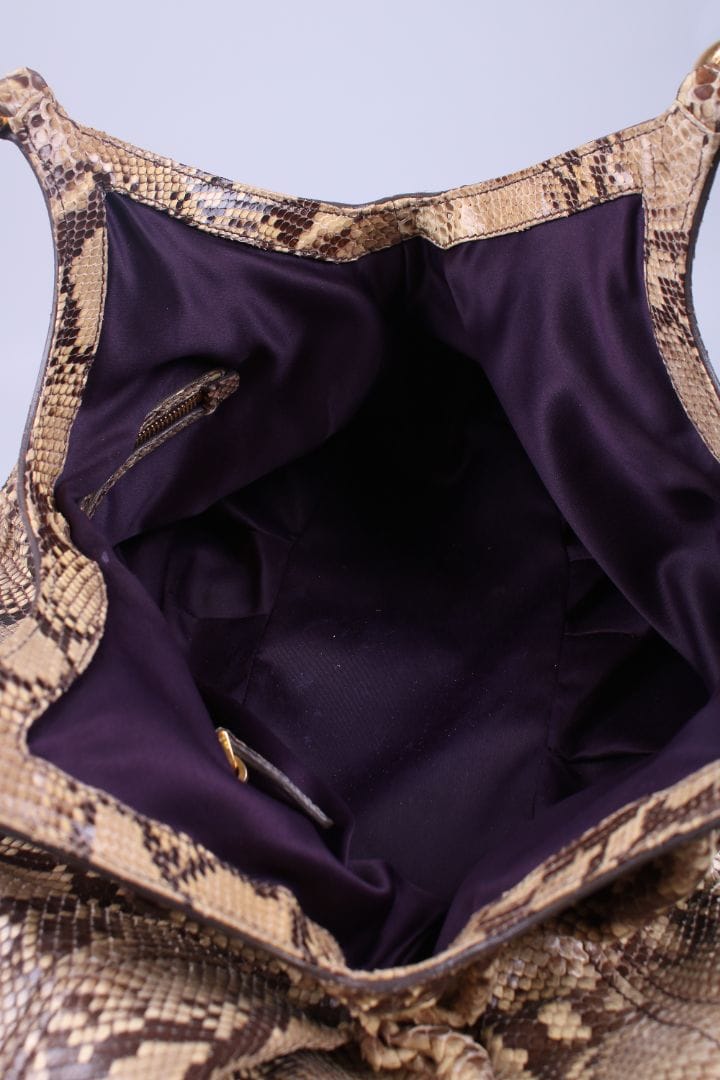 Miu Miu Miu Miu Snake skin hobo bag Beige