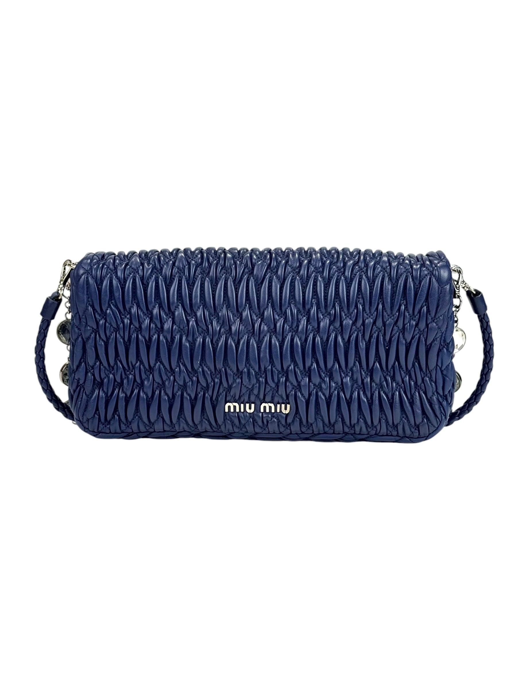 Miu Miu Miu Miu Strap Bag Blue Crystal Bag