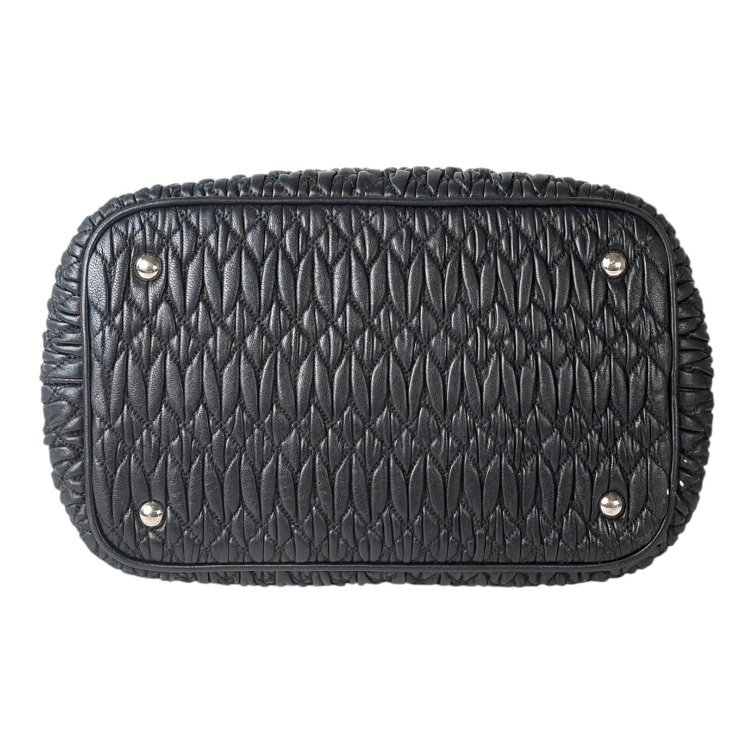 Miu Miu Miumiu Black Crystal Tote Bag