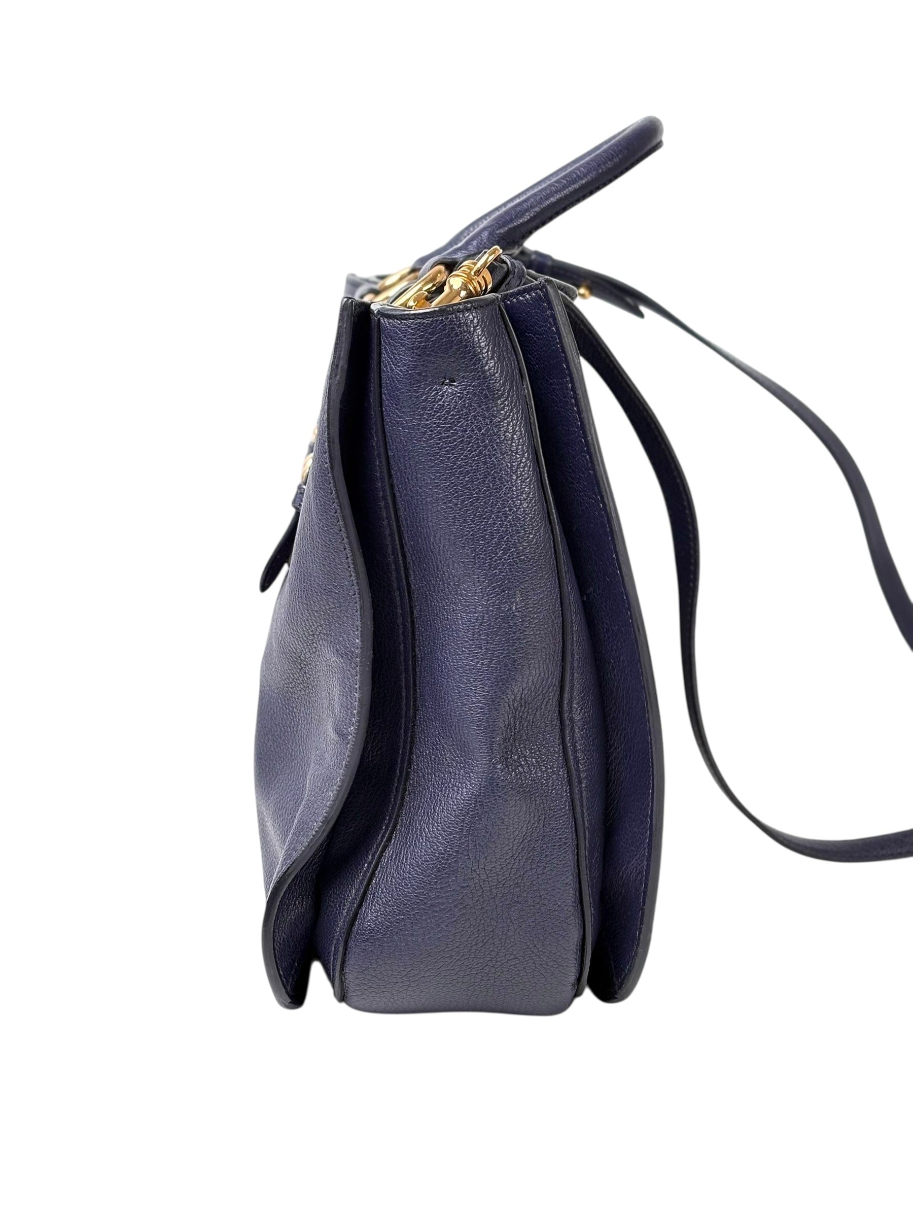 Miu Miu Miumiu Blue/Purple Learher Bag