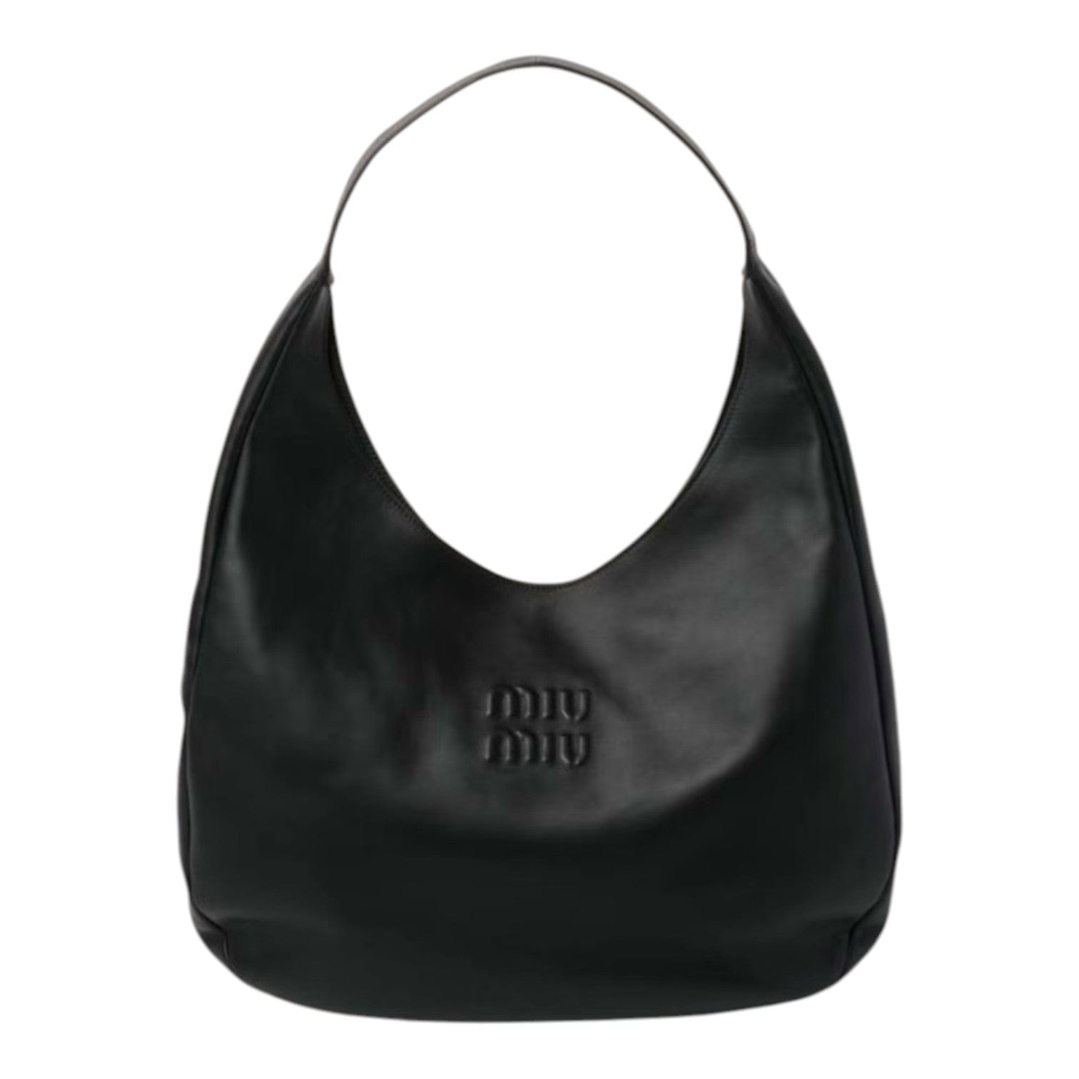 Miu Miu Miumiu Large Black Hobo Bag