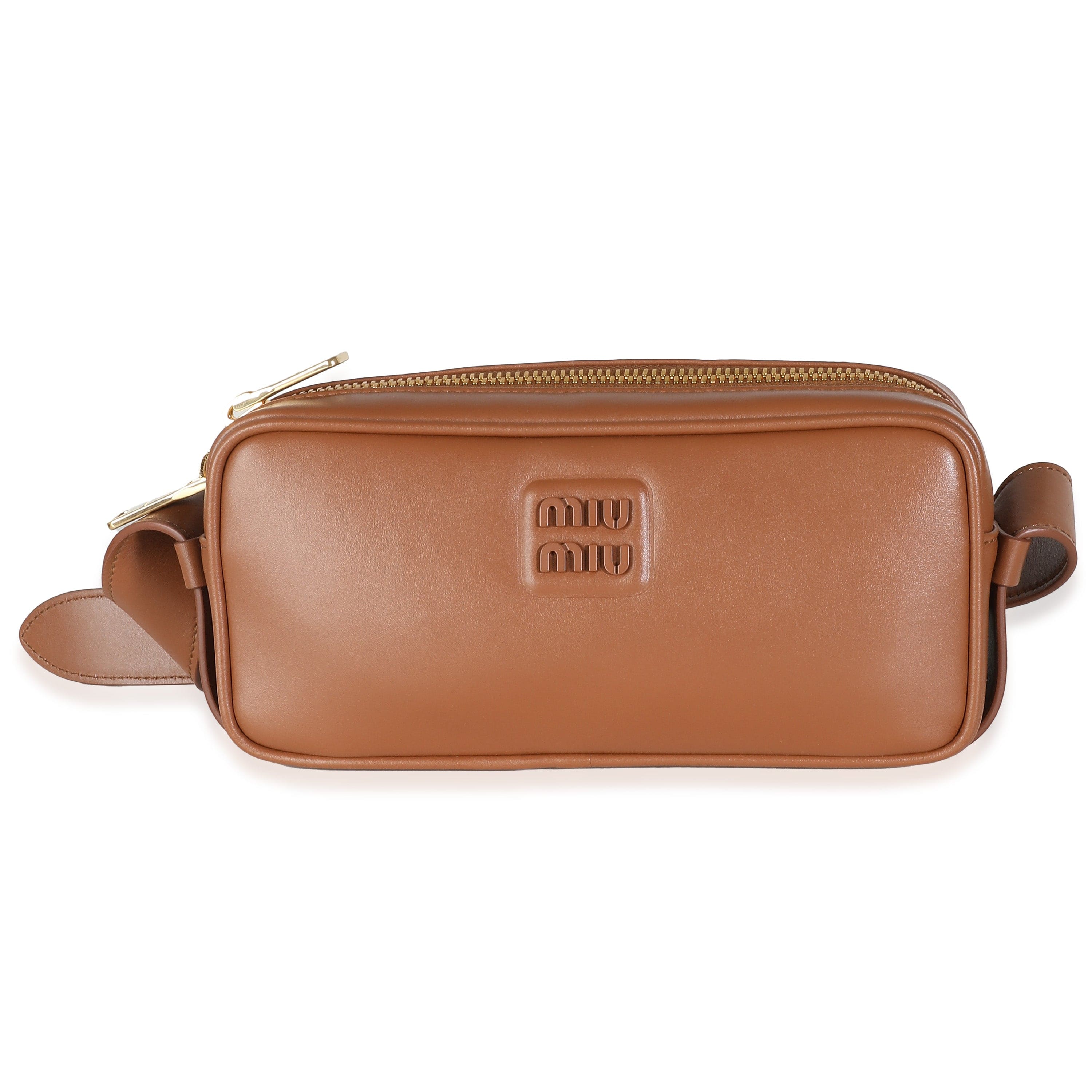 Miu Miu Miu Miu Cognac Calfskin Arcadie Bag