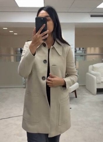 Miu Miu Miu Miu Beige Coat  ALC3726