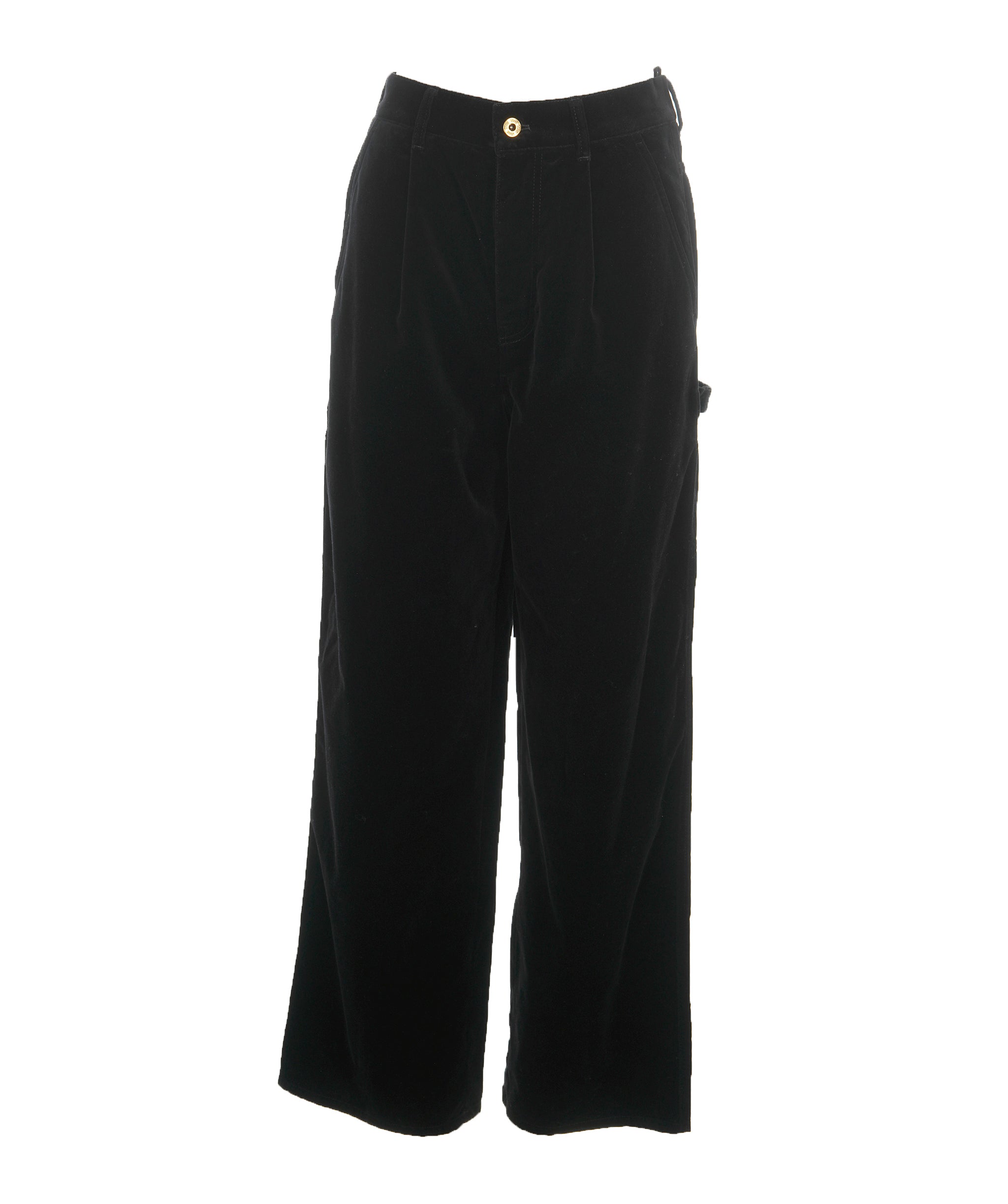 Miu Miu Miu Miu Black Logo Trousers Velore 42 ALL0981