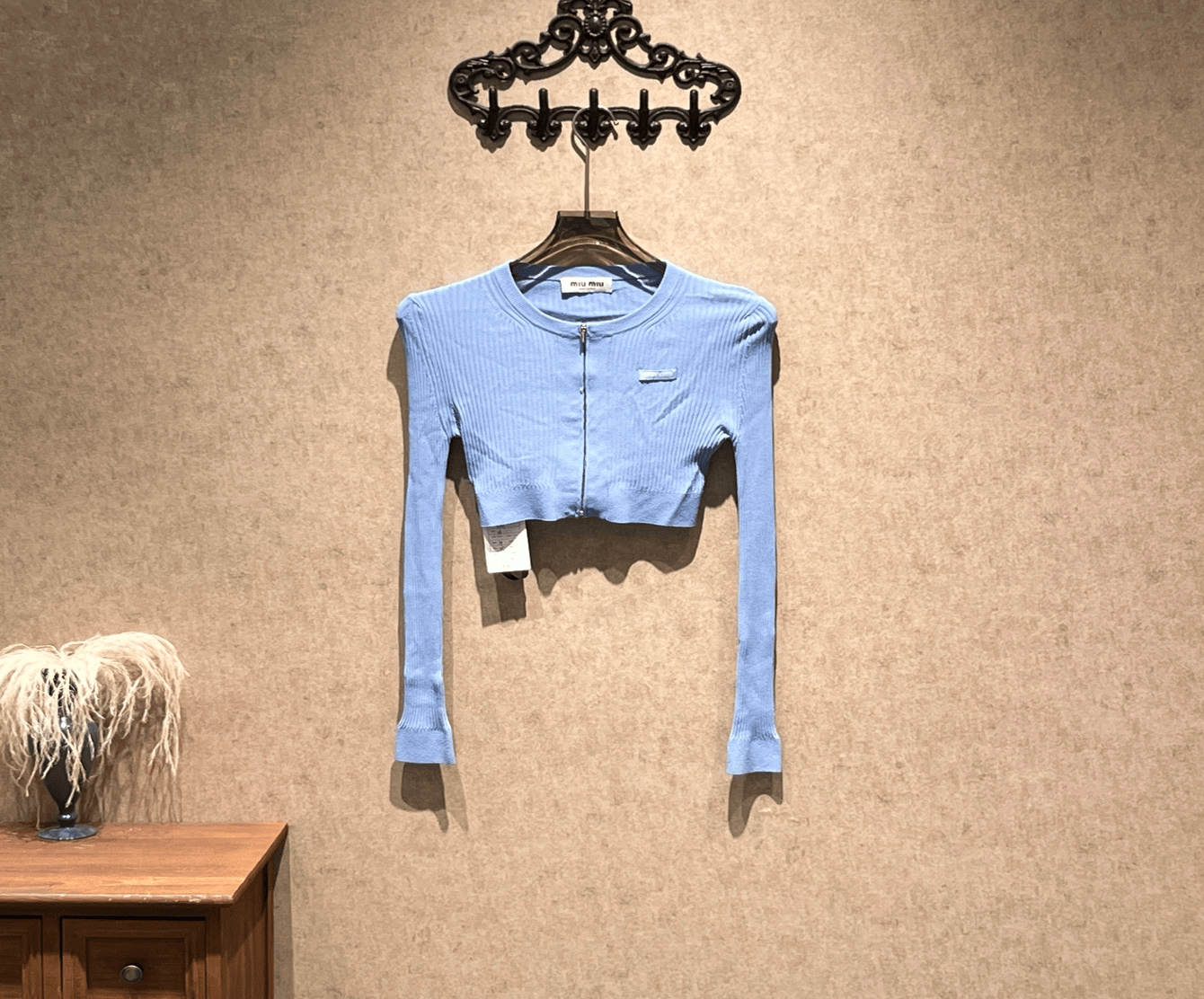 Miu Miu Miu Miu blue knit cardigan / Size 36 / 99% new / 42918 SGC42918
