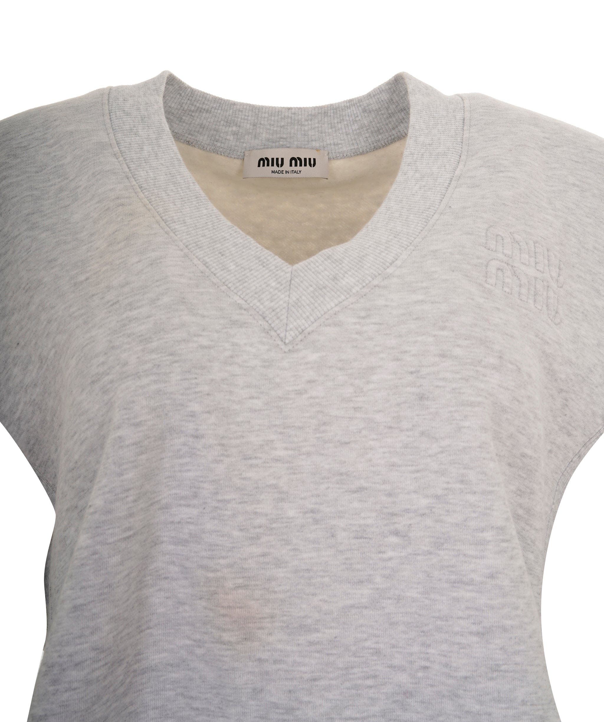 Miu Miu Miu Miu Grey Wool Vest Jumper  ALC3539