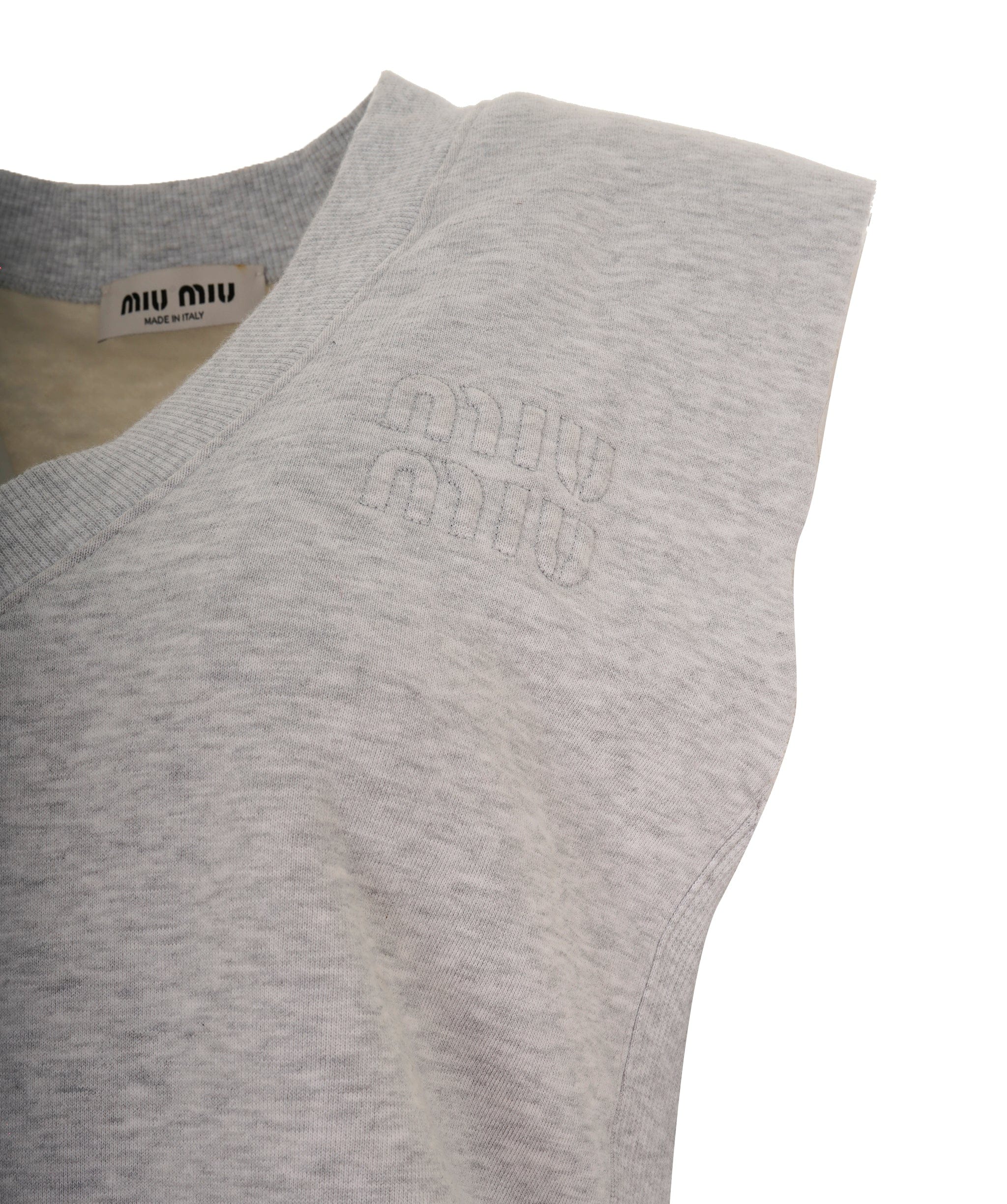 Miu Miu Miu Miu Grey Wool Vest Jumper  ALC3539