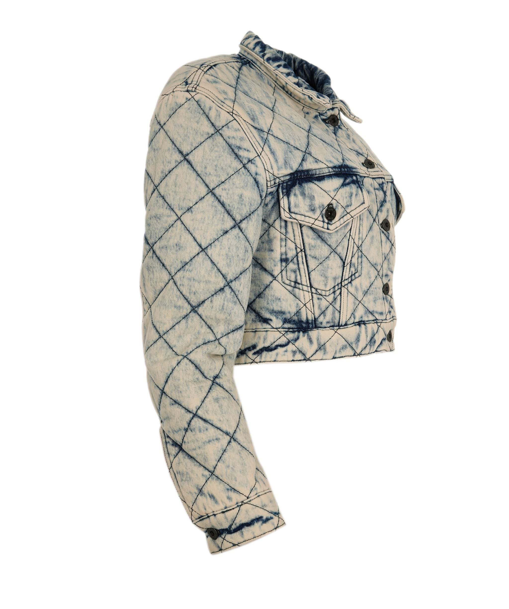 Miu Miu Miu Miu Logo Denim Quilted Jacket  ALC2234