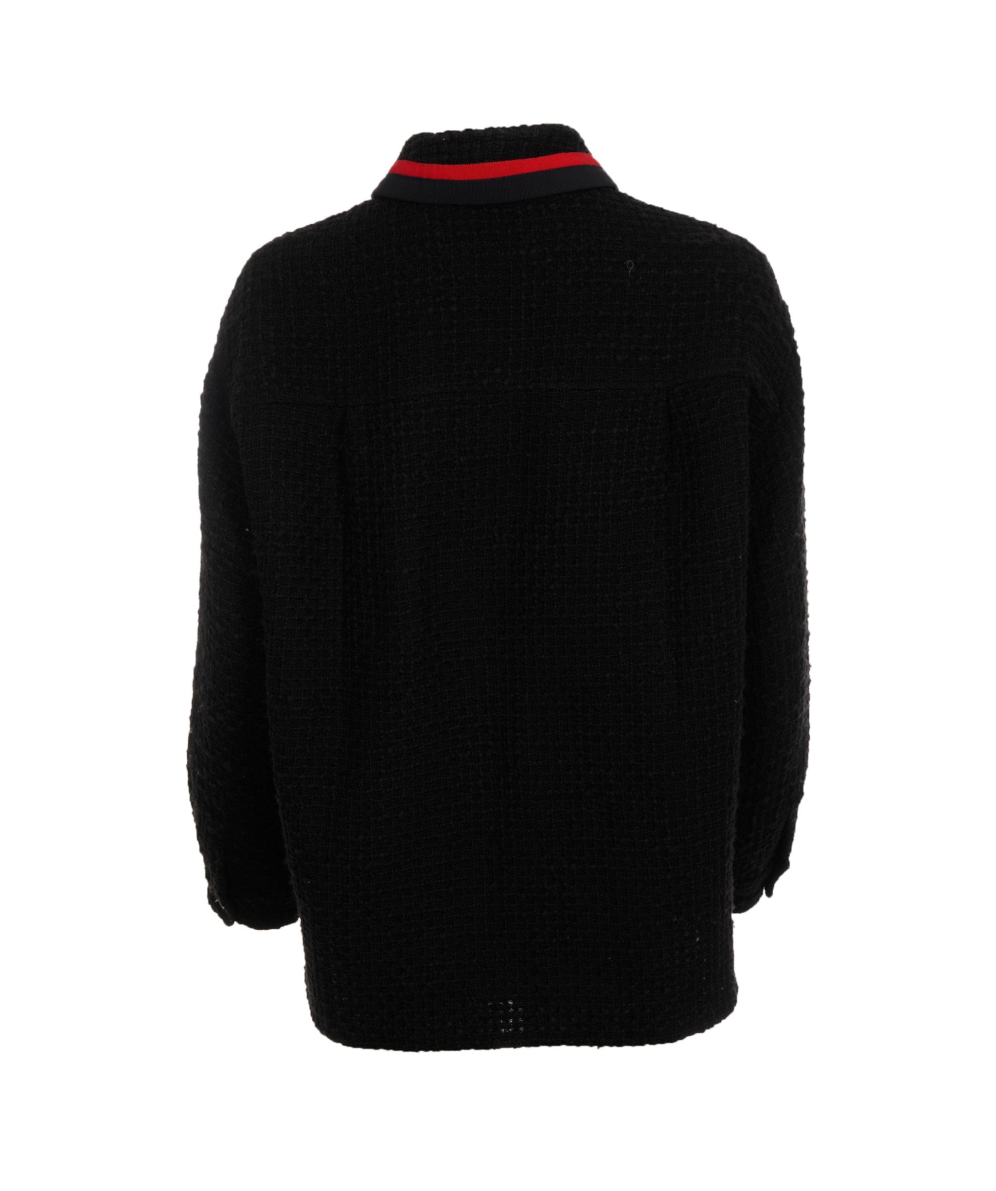 Miu Miu Miu Miu Logo Striped Detail Red and Black Coat ALC2729