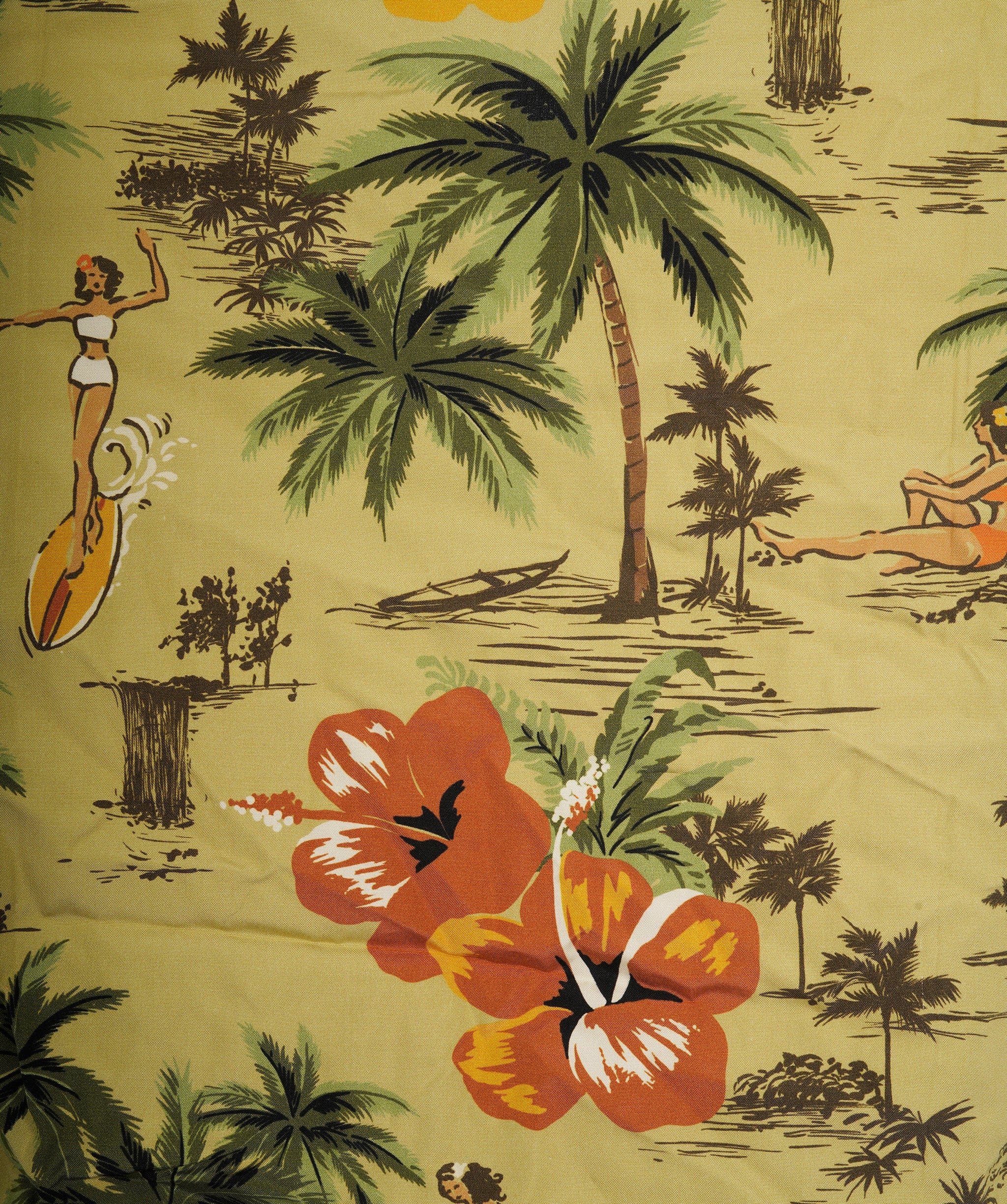 Miu Miu Miu Miu Multicolour Silk Logo Hawaiian Shirt & Shorts Set ALC1988