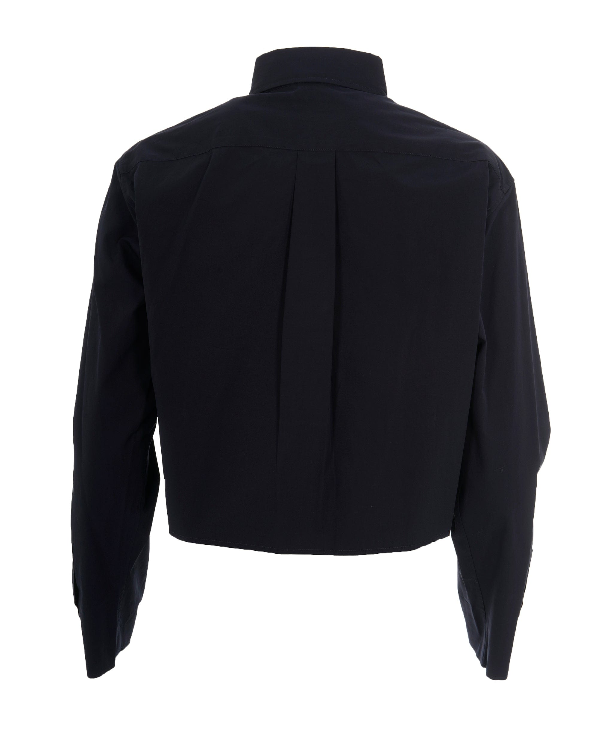 Miu Miu Miu Miu Navy Cropped Shirt 42  ALL0977