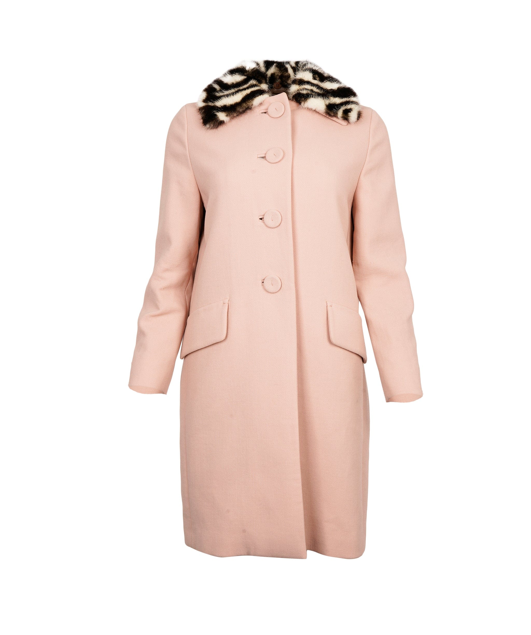 Miu Miu Miu Miu Pink Fur Coat  ALC3138