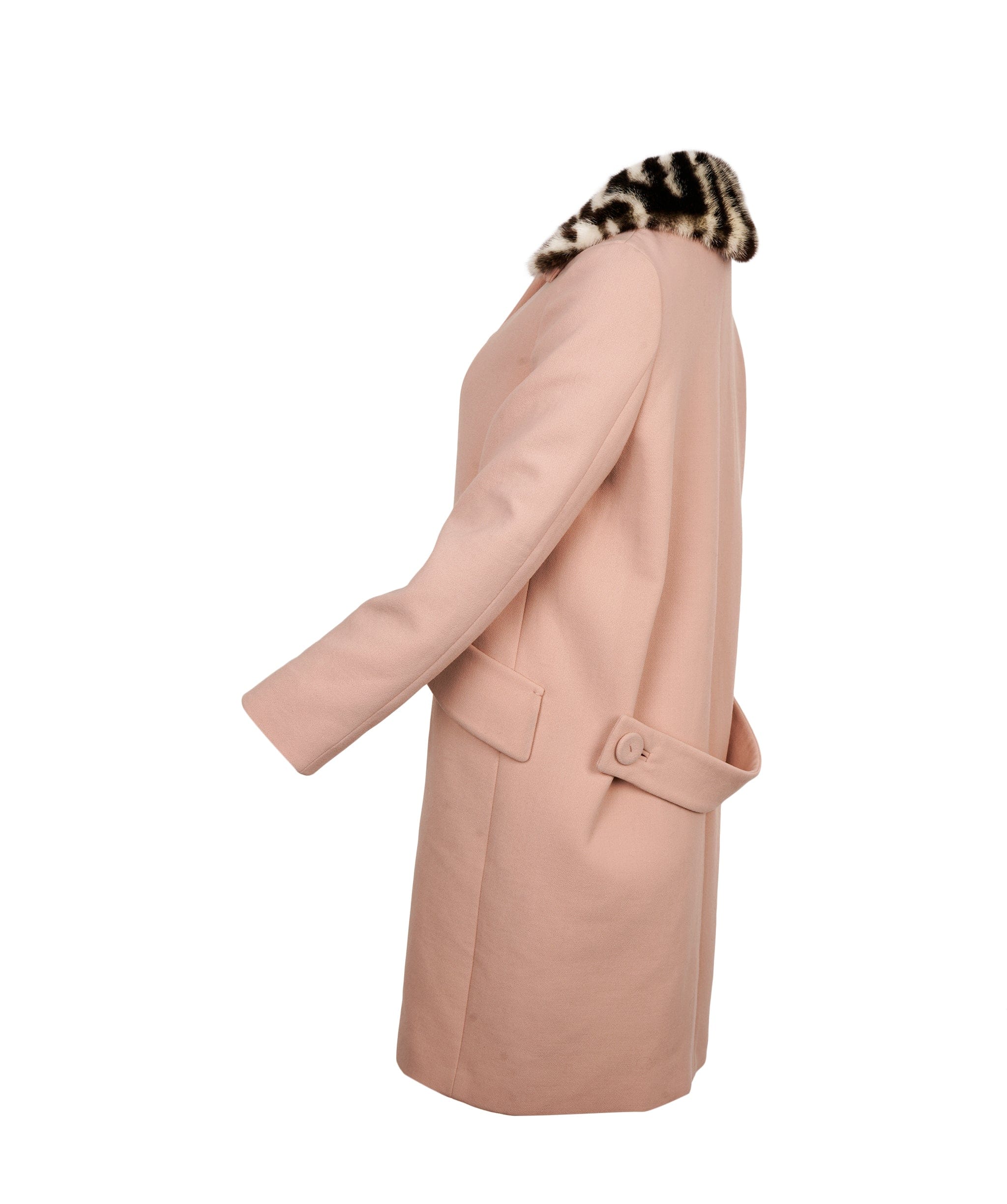 Miu Miu Miu Miu Pink Fur Coat  ALC3138