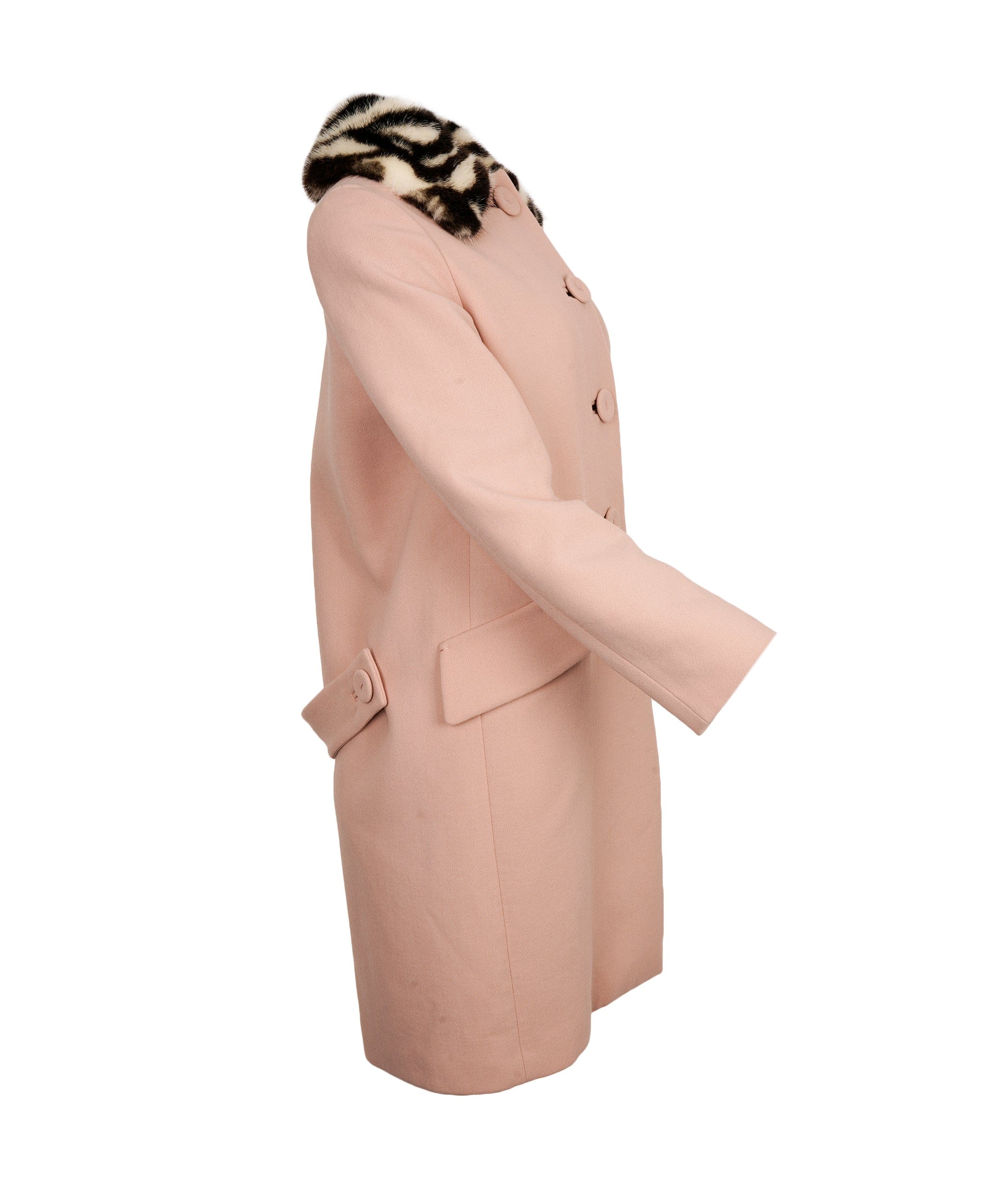 Miu Miu Miu Miu Pink Fur Coat  ALC3138
