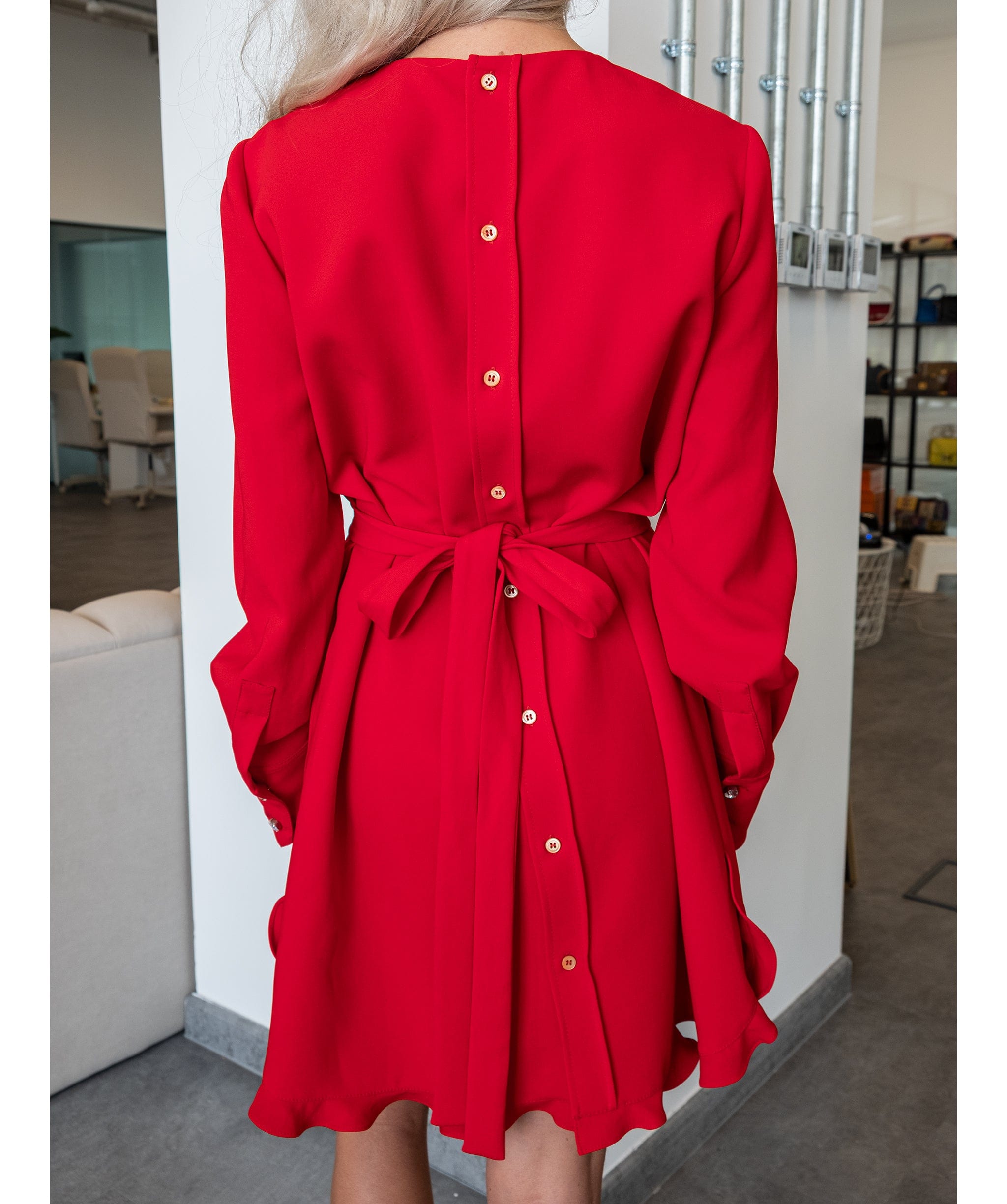 Miumiu Miu Miu Dress Red  Size 44 RJC2912