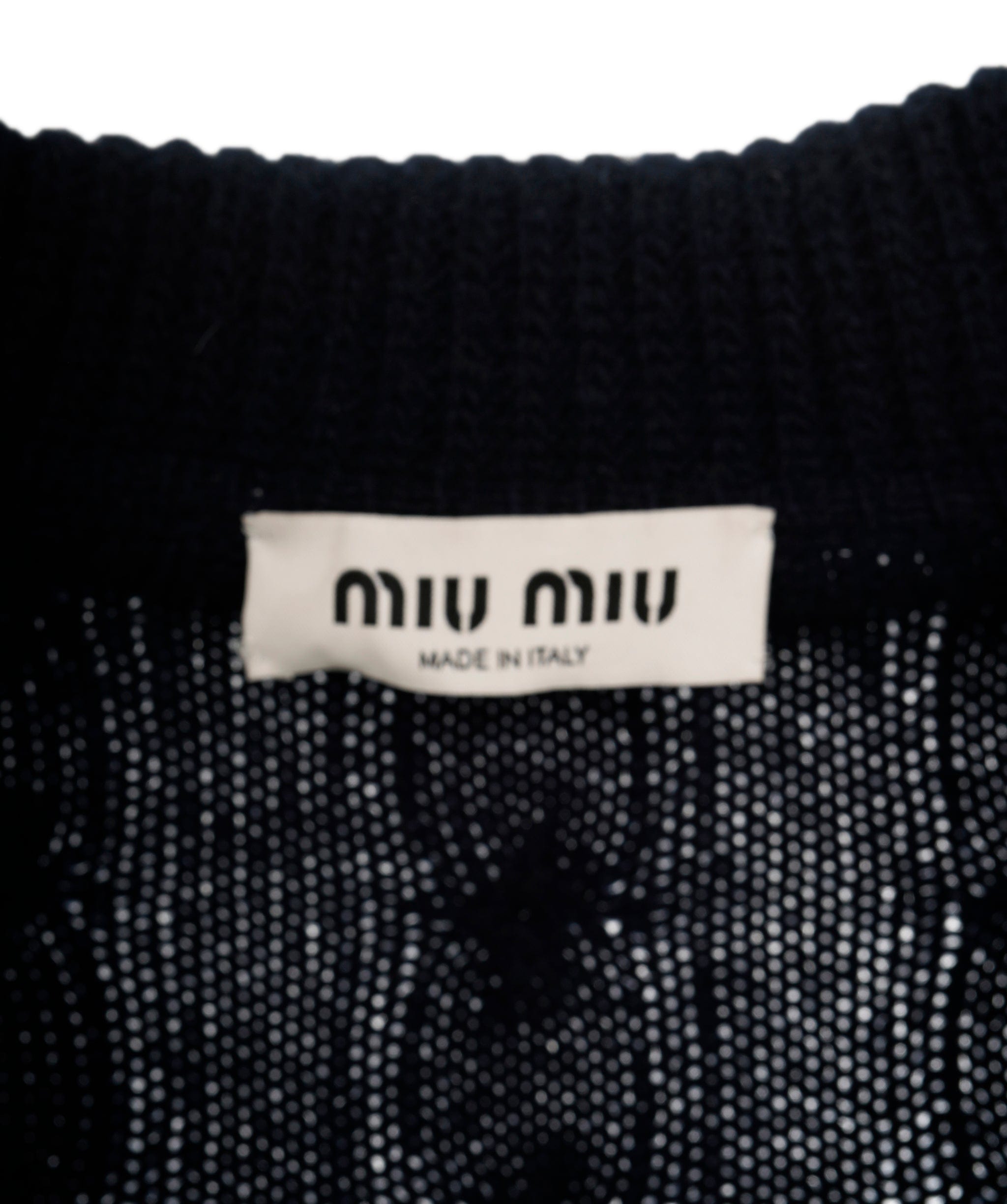 Miumiu Miu Miu Full Zip Jumper MIU MIU Logo ALC0923