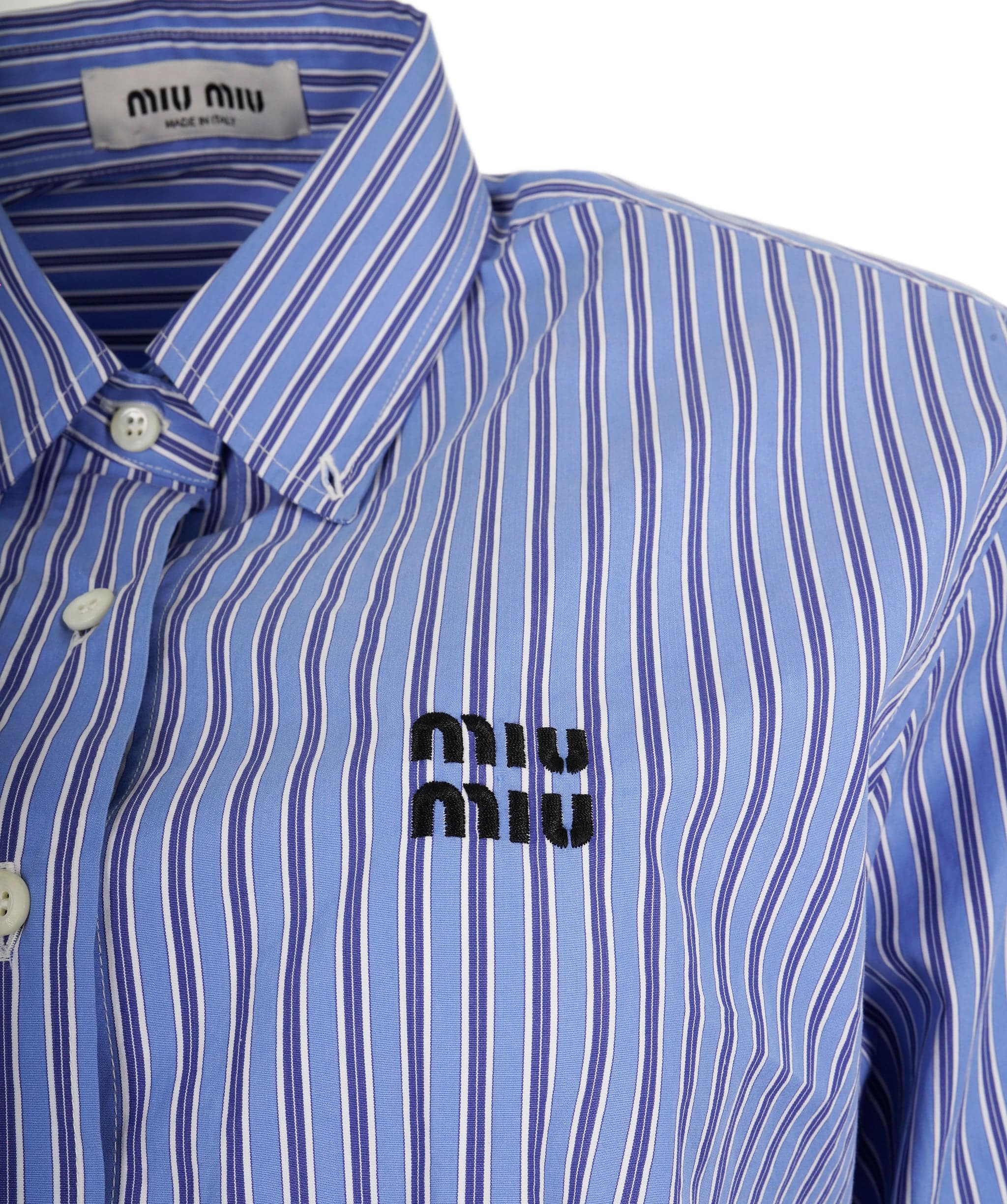 Miumiu Miu Miu Stripe Shirt Size 38 ALL0469