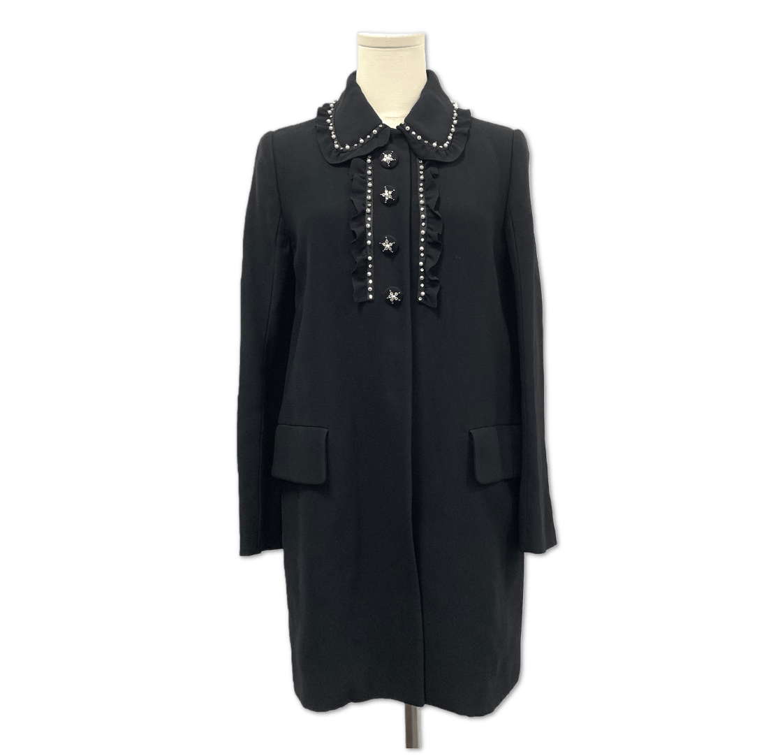 MIUMIU MIUMIU viscose fiber overcoat Size 40 C1369698270