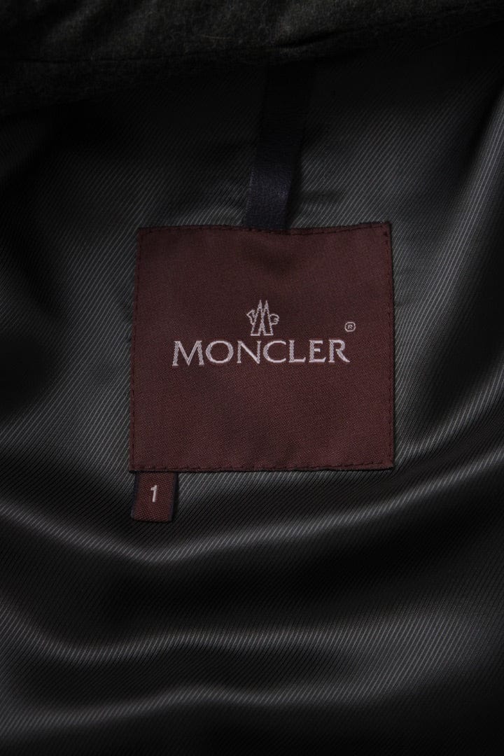 Moncler Moncler Fox Fur & Wool Jacket Khaki S
