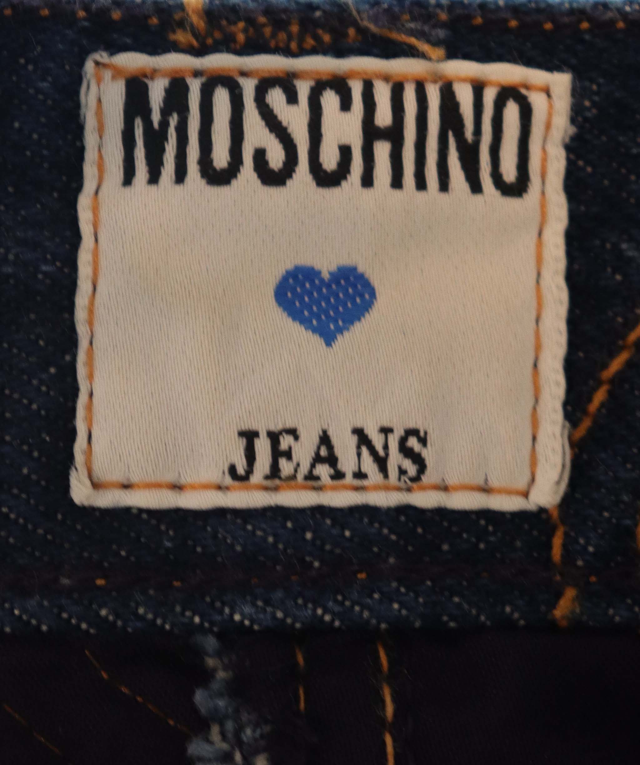 Moschino Moschino top stitched denim skirt AGC2631