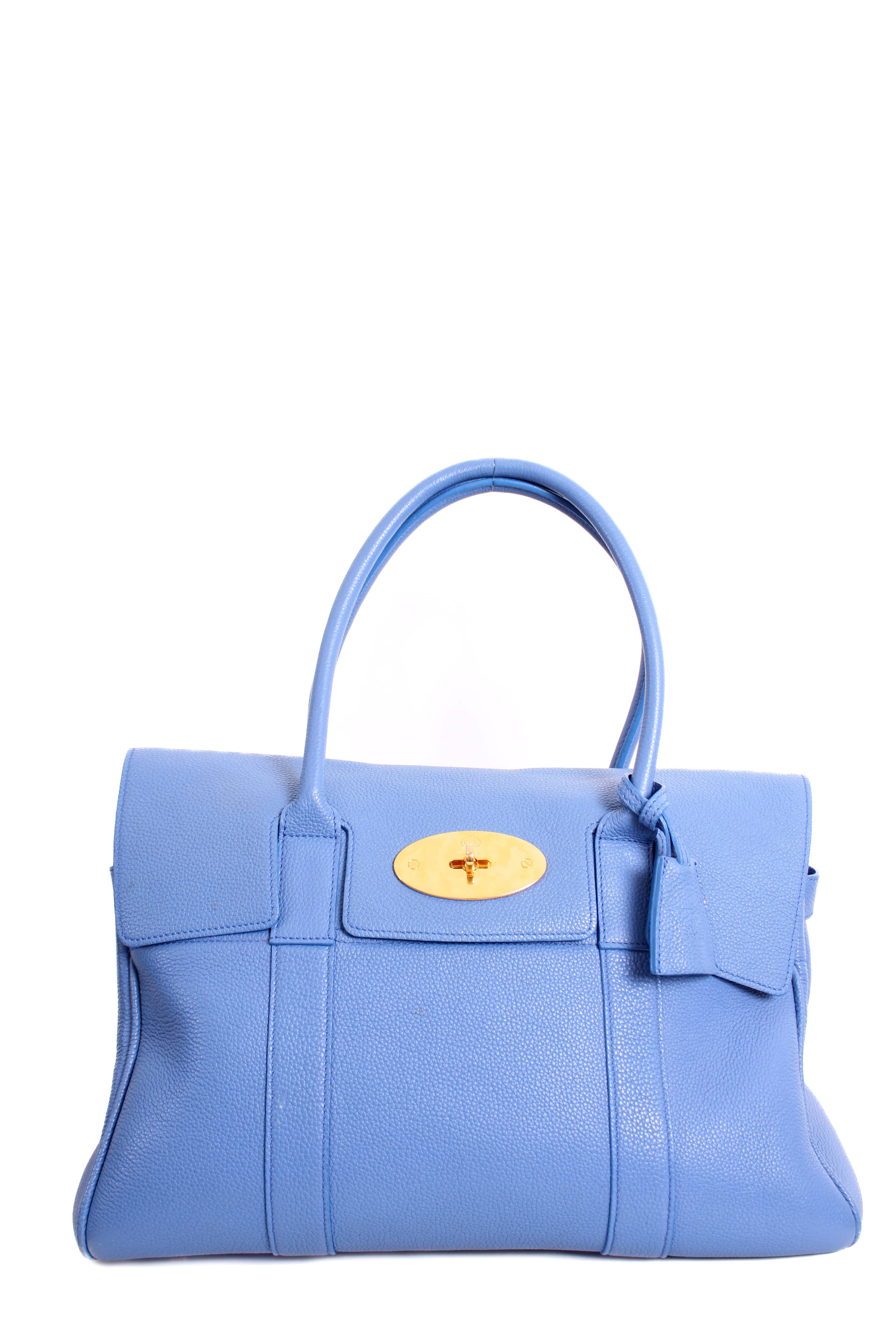 Mulberry Mulberry Bayswater Handbag Cornflower Blue