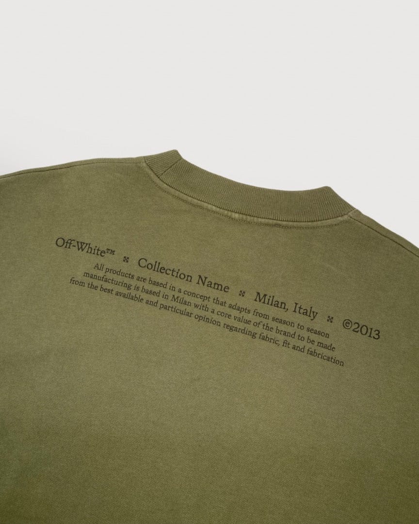 Off White Off White Print Sweatshirt Green M