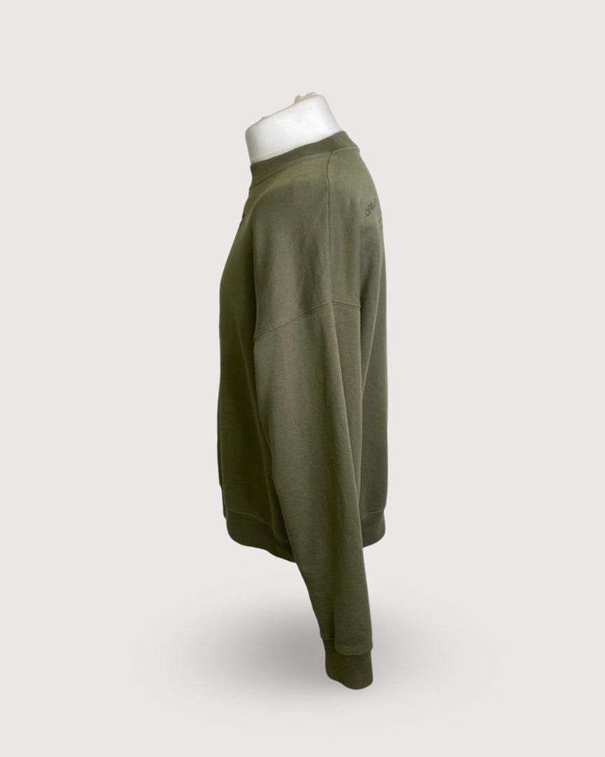 Off White Off White Print Sweatshirt Green M