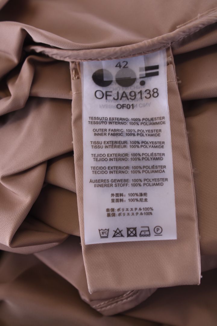 OOFWEAR THE SHAPES LAB OOFWEAR THE SHAPES LAB Rain Mac Coat Beige M