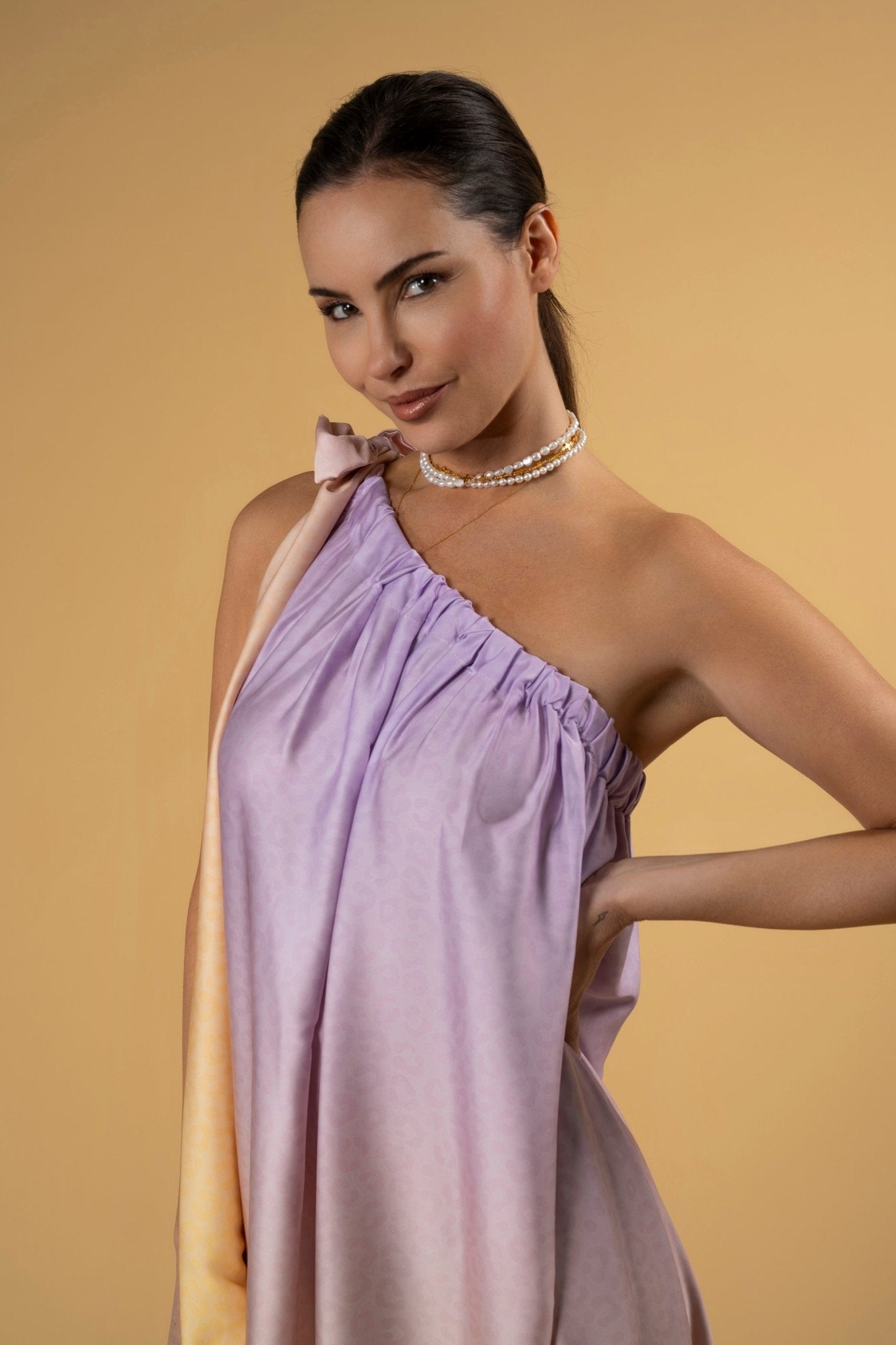 Oro Gradient Leo Dress l |فستان Oro Gradient Leo - Maison Clad