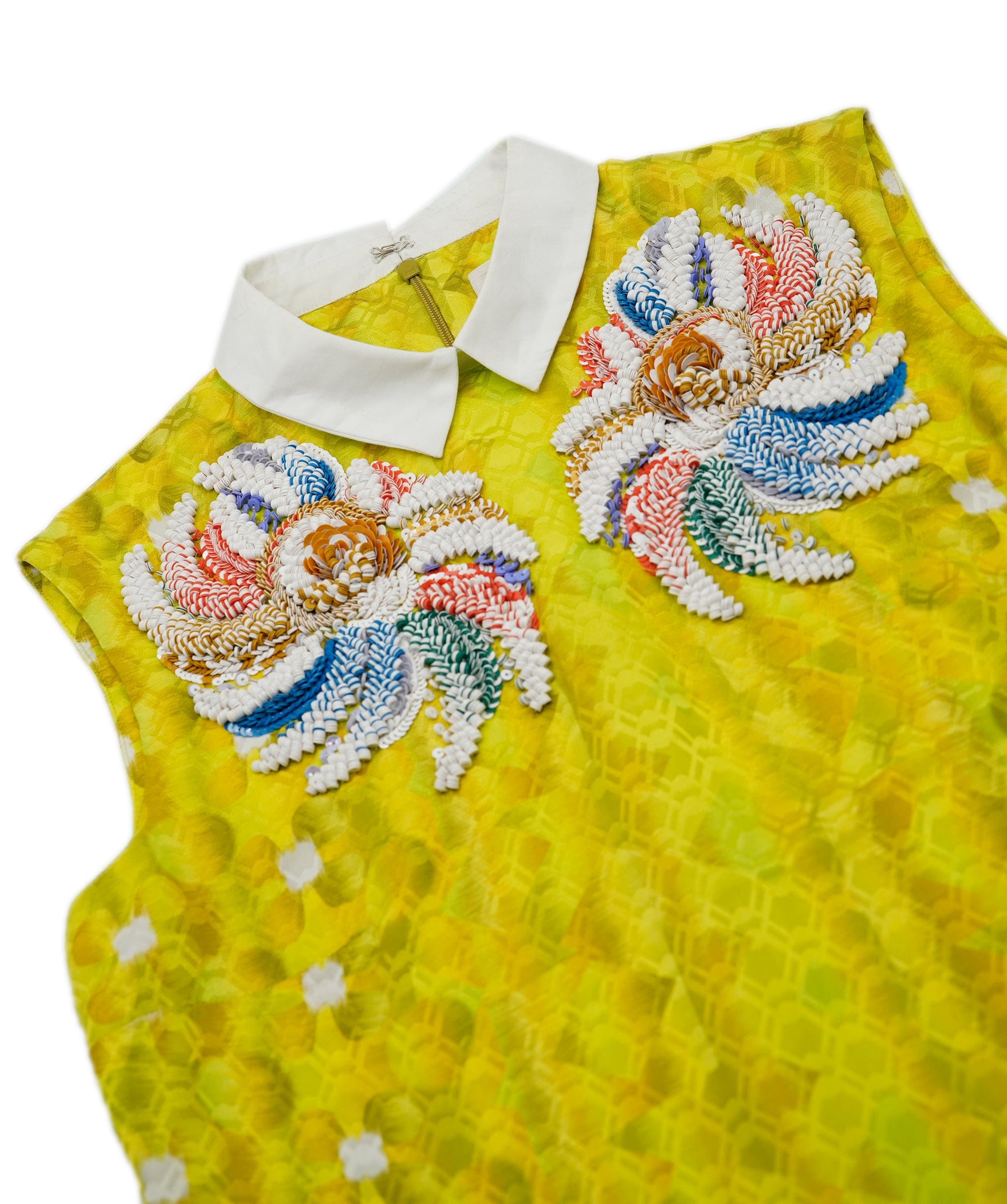 Peter Pilotto Peter Pilotto sleevless top with front sequined embroidery AEL1125