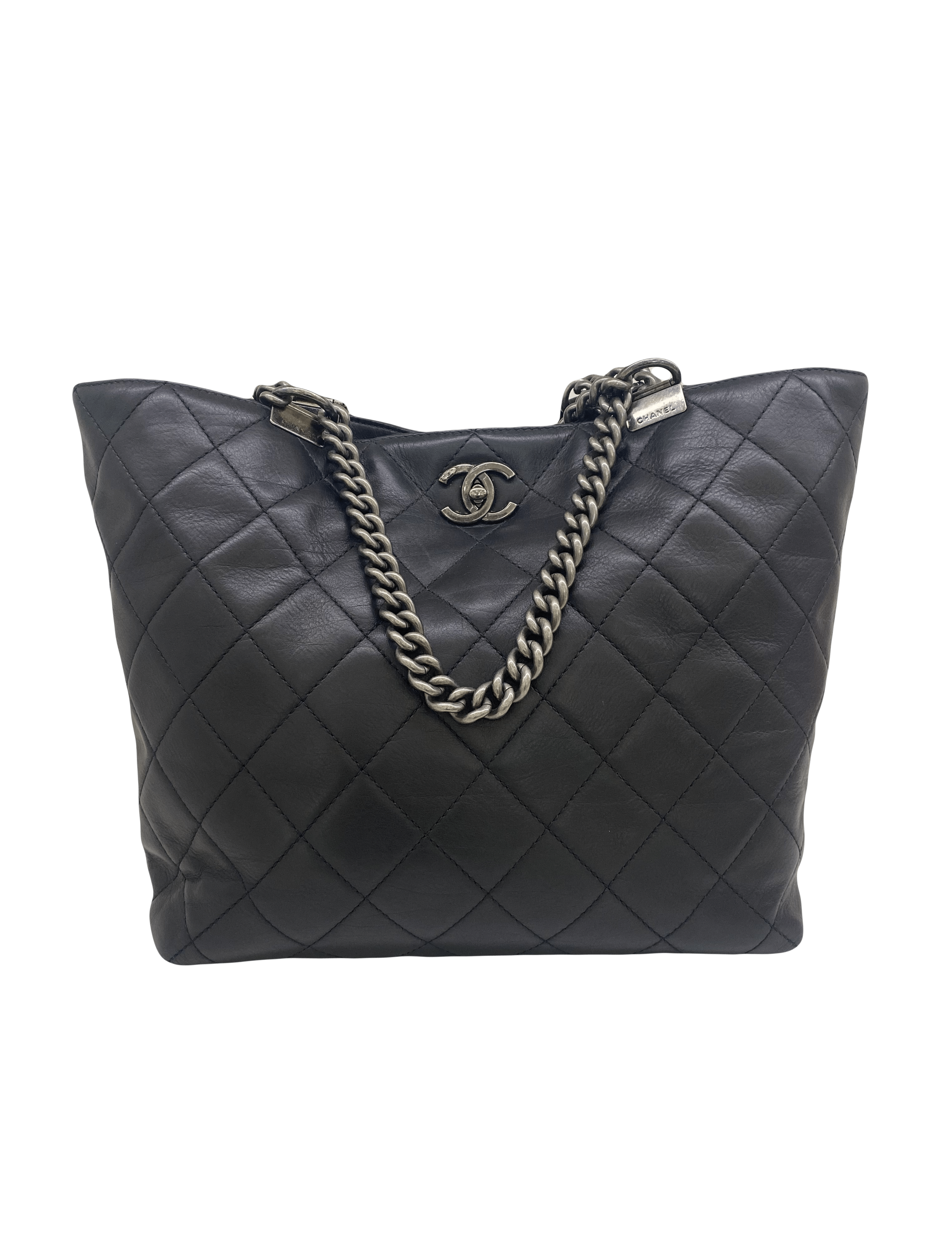Chanel Shopping in Chains Tote Black