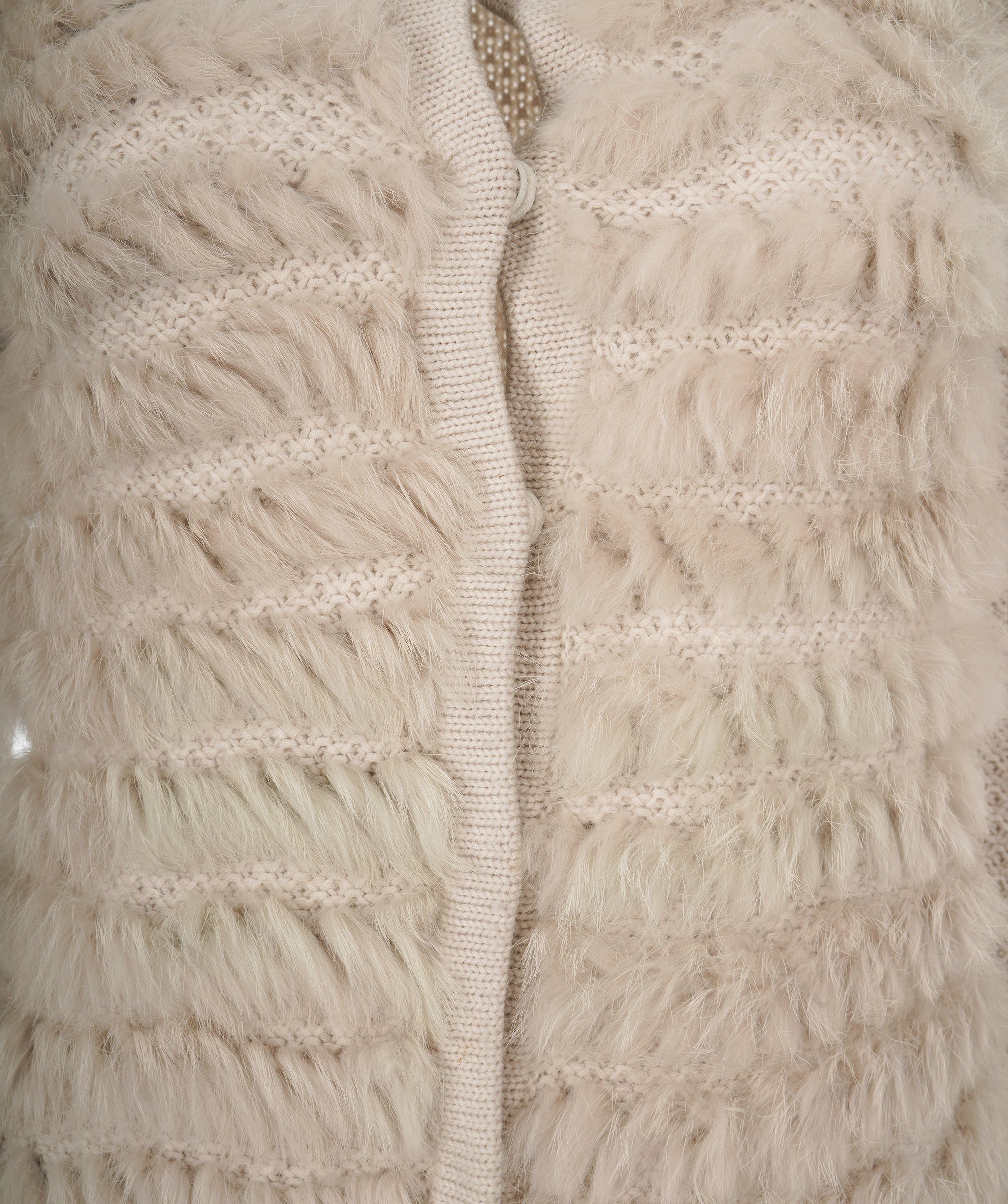 Pinko Pinko Cream Fur Cardigan  ALC1481