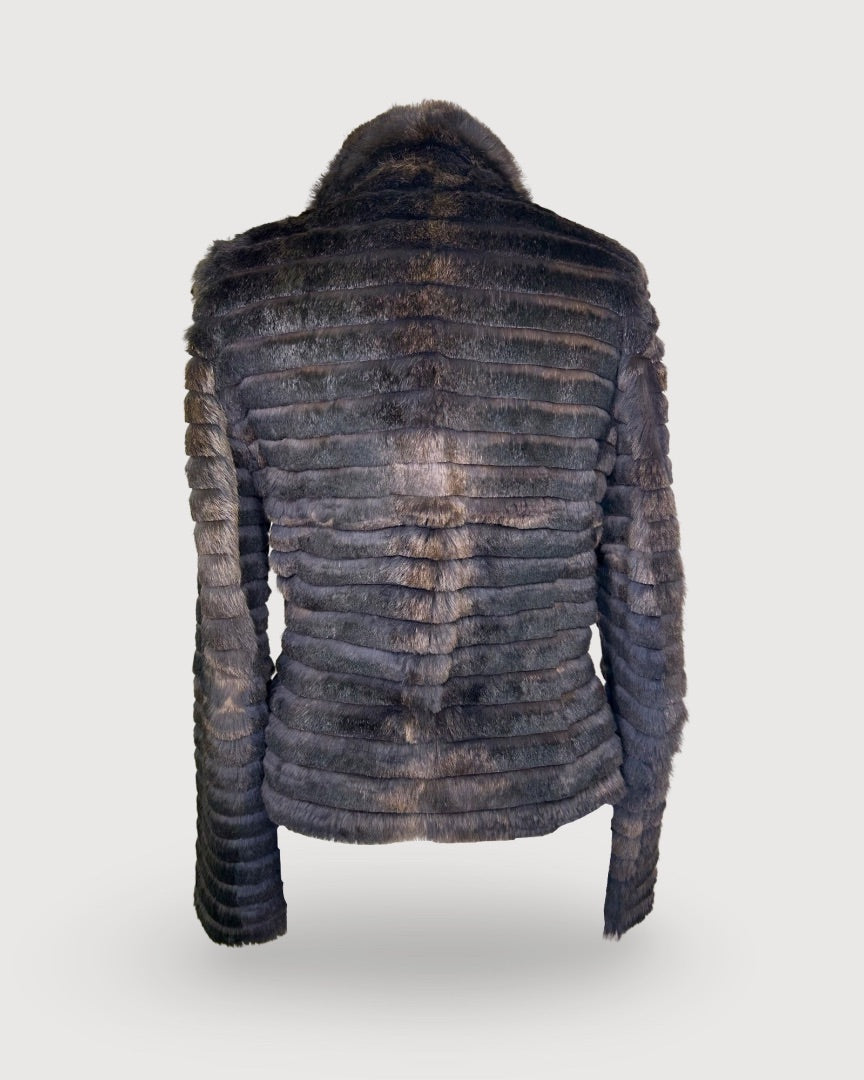 Grey Barbara fur jacket, 40