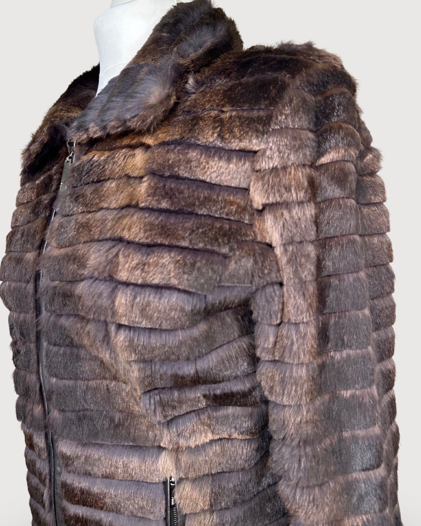 Grey Barbara fur jacket, 40