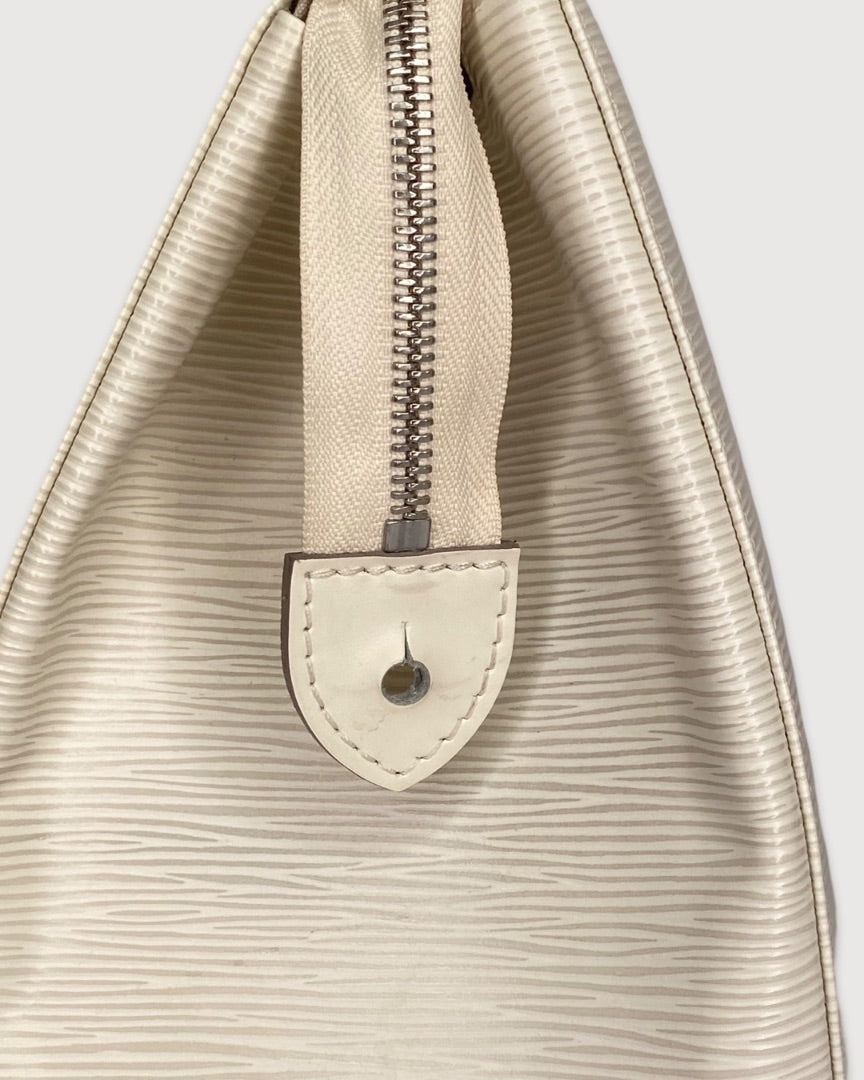 Cream Louis Vuitton Brea MM Tote