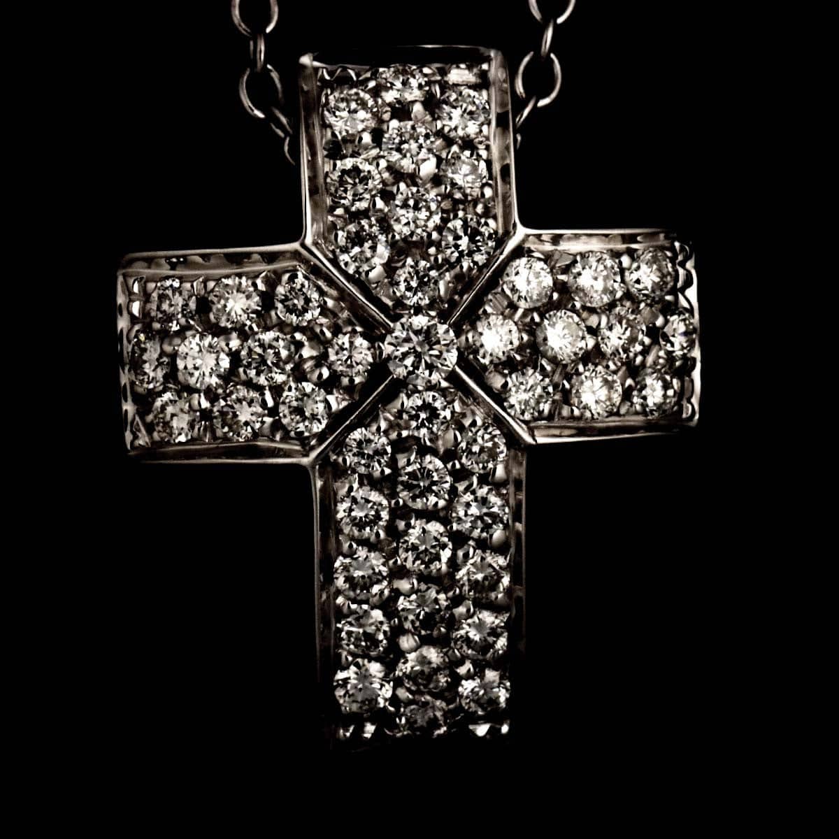 Ponte Vecchio Ponte Vecchio Cross motif Diamond 0.40ct Necklace 18K White Gold 750 90301332