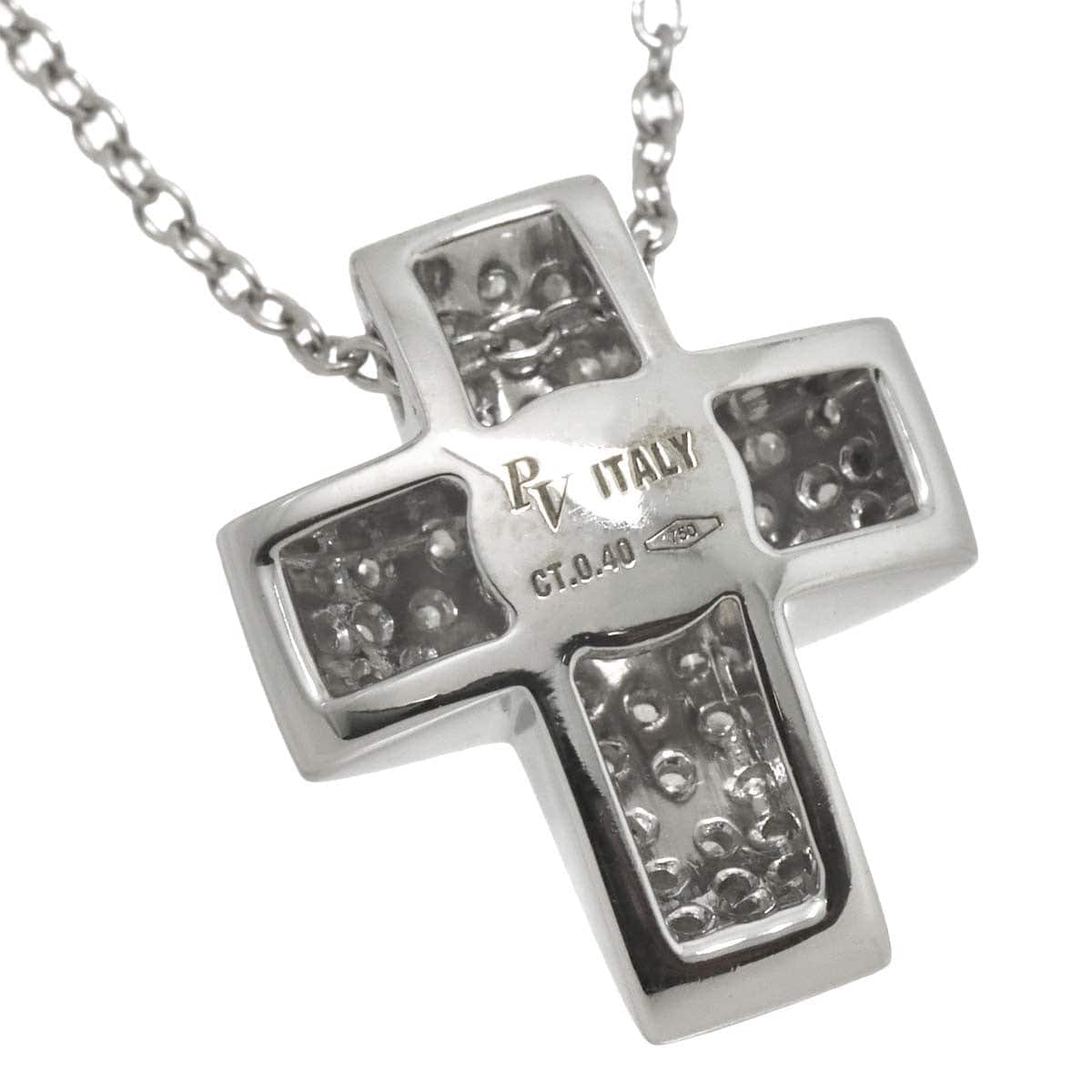 Ponte Vecchio Ponte Vecchio Cross motif Diamond 0.40ct Necklace 18K White Gold 750 90301332