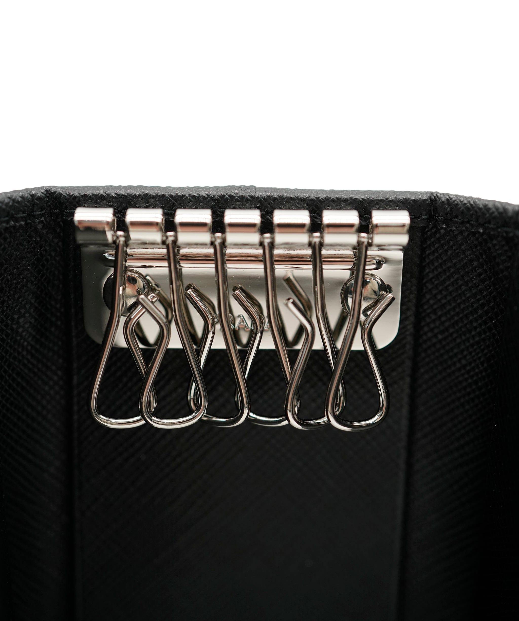 Prada Prada Black Key Holder Pouch  AJL0166