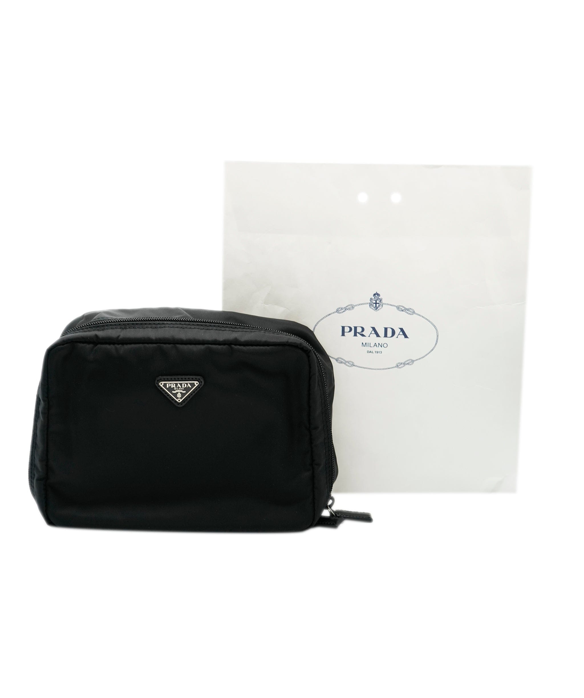 Prada black makeup bag hotsell