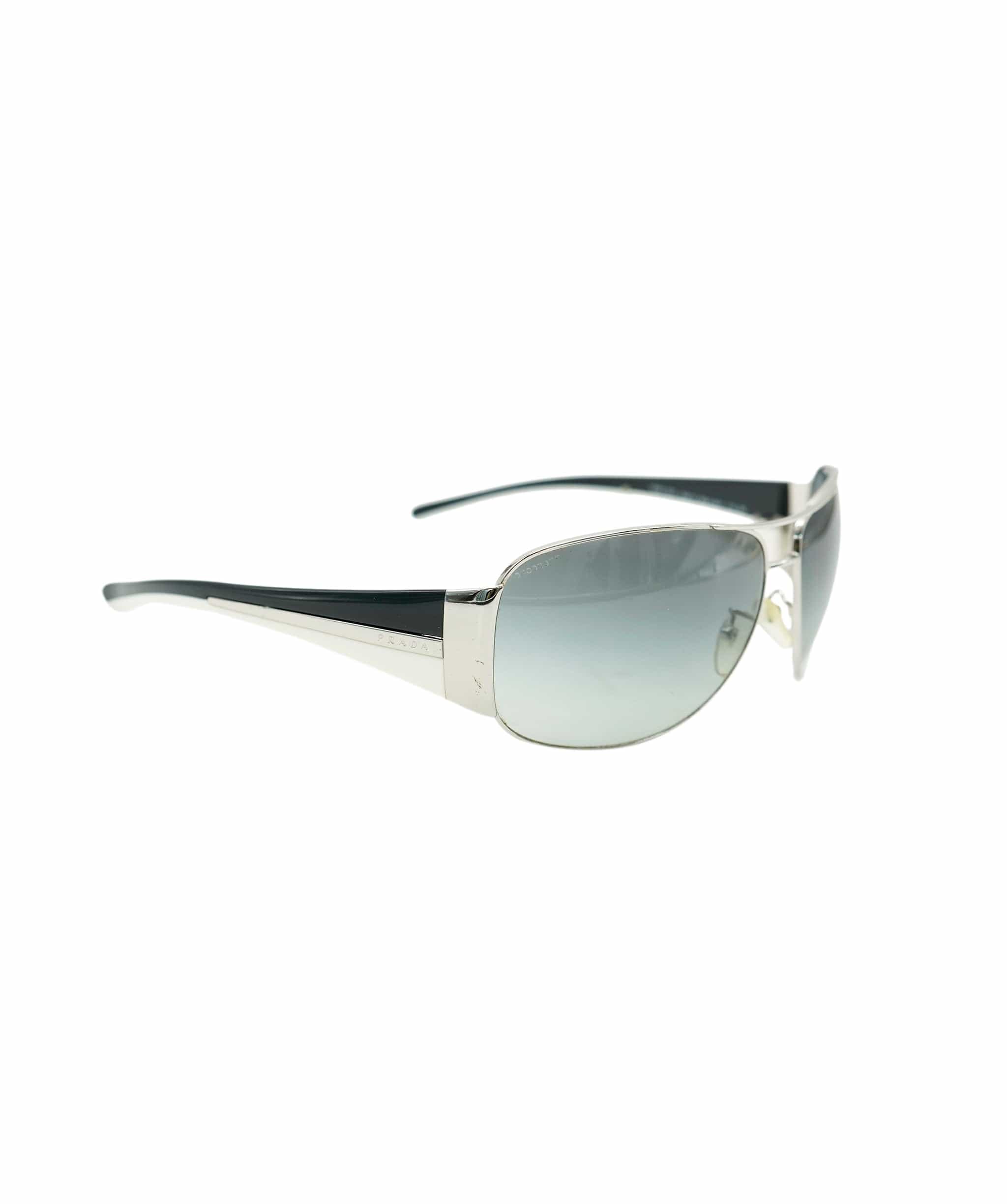 Prada PRADA Sunglasses Black White Auth am6642 DBXS1713