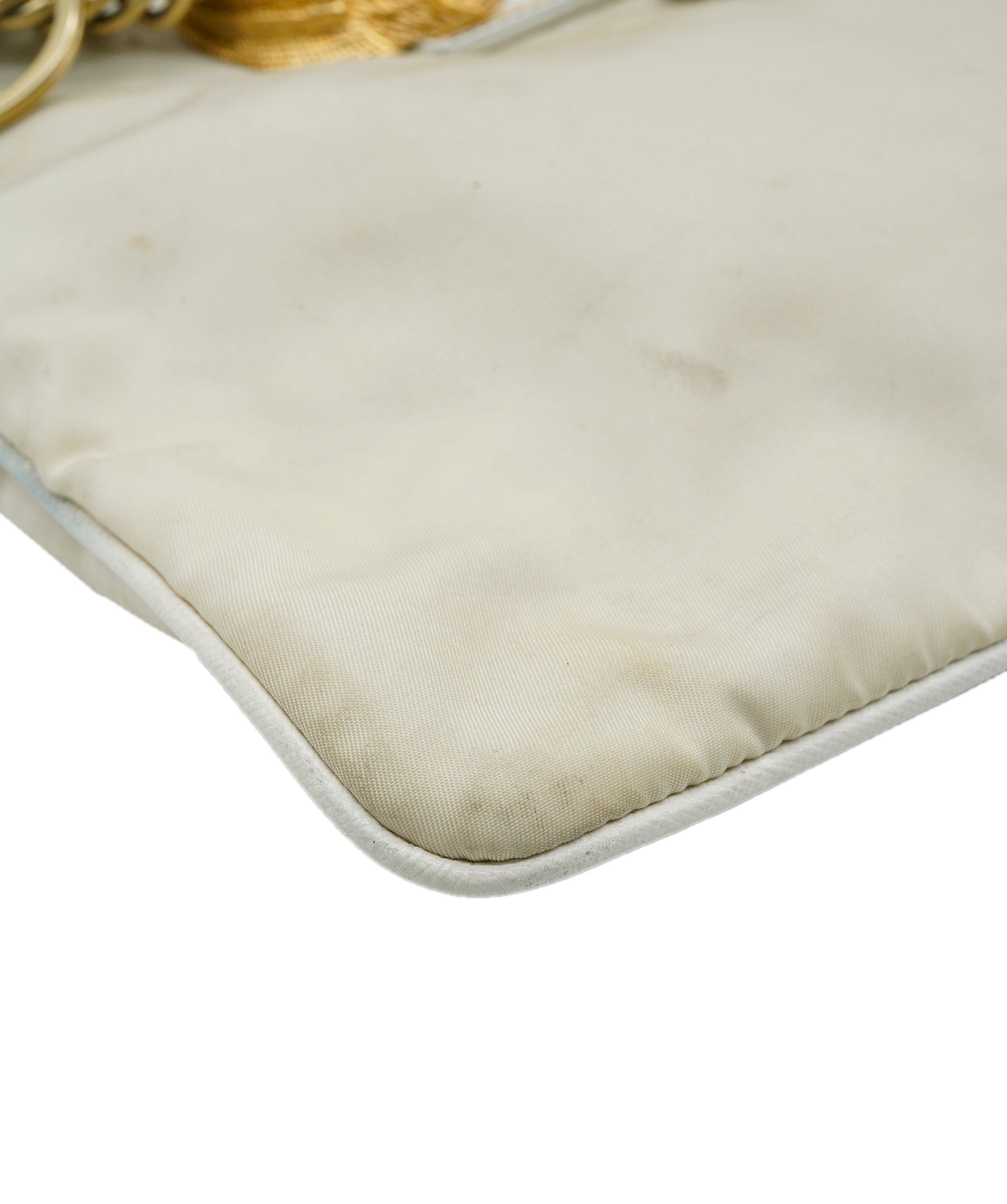 Prada Prada Beige Nylon Crossbody Bag with GHW - AJC0077